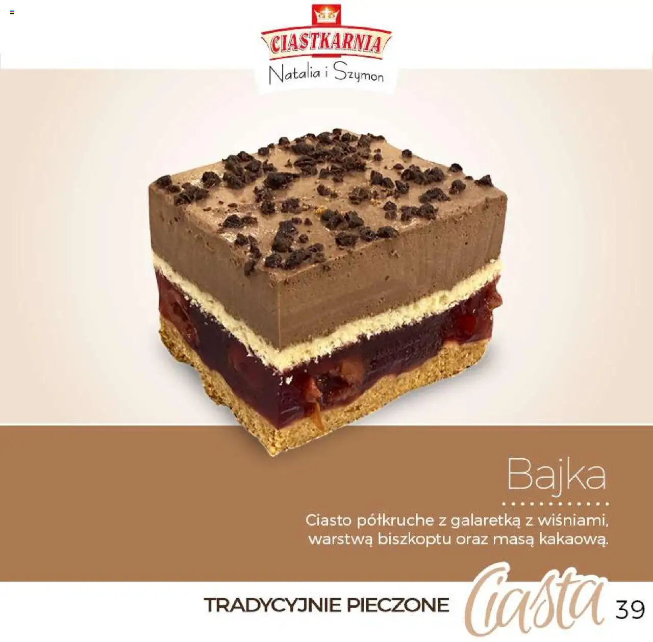 Topaz Gazetka - Ciast od 04.06.2025 | Strona: 39 | Produkty: Ciasto