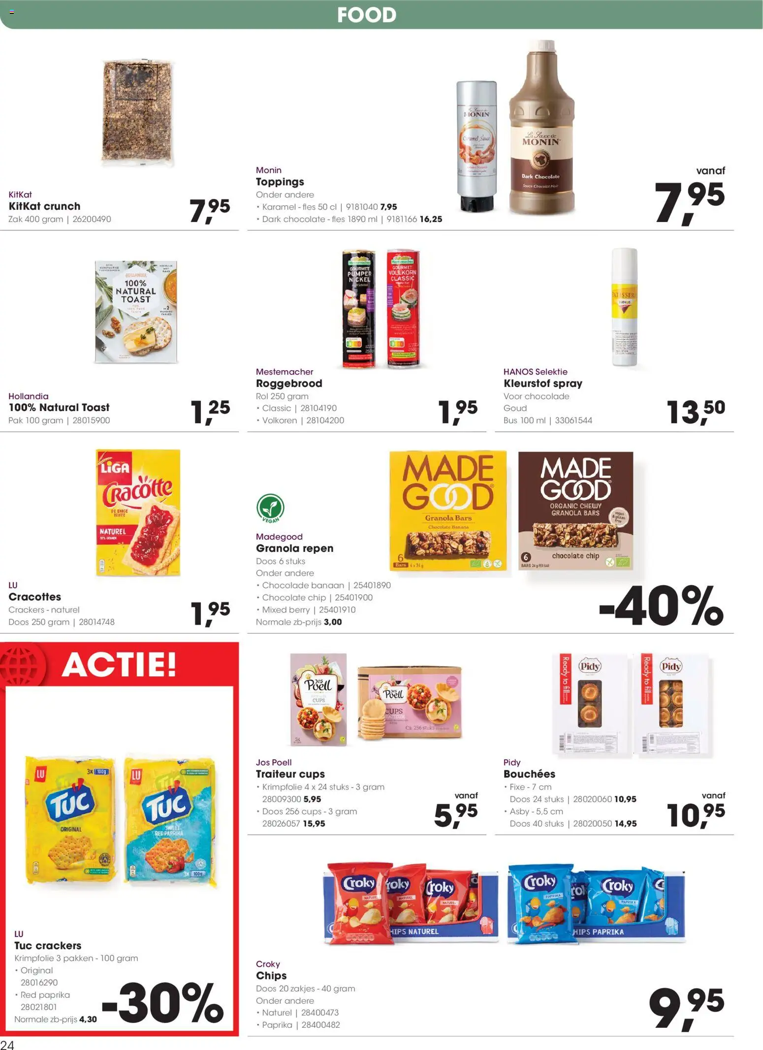 {H1} | Pagina: 24 | Producten: Chocolade, Édességek, Zak, Kész piskótalap