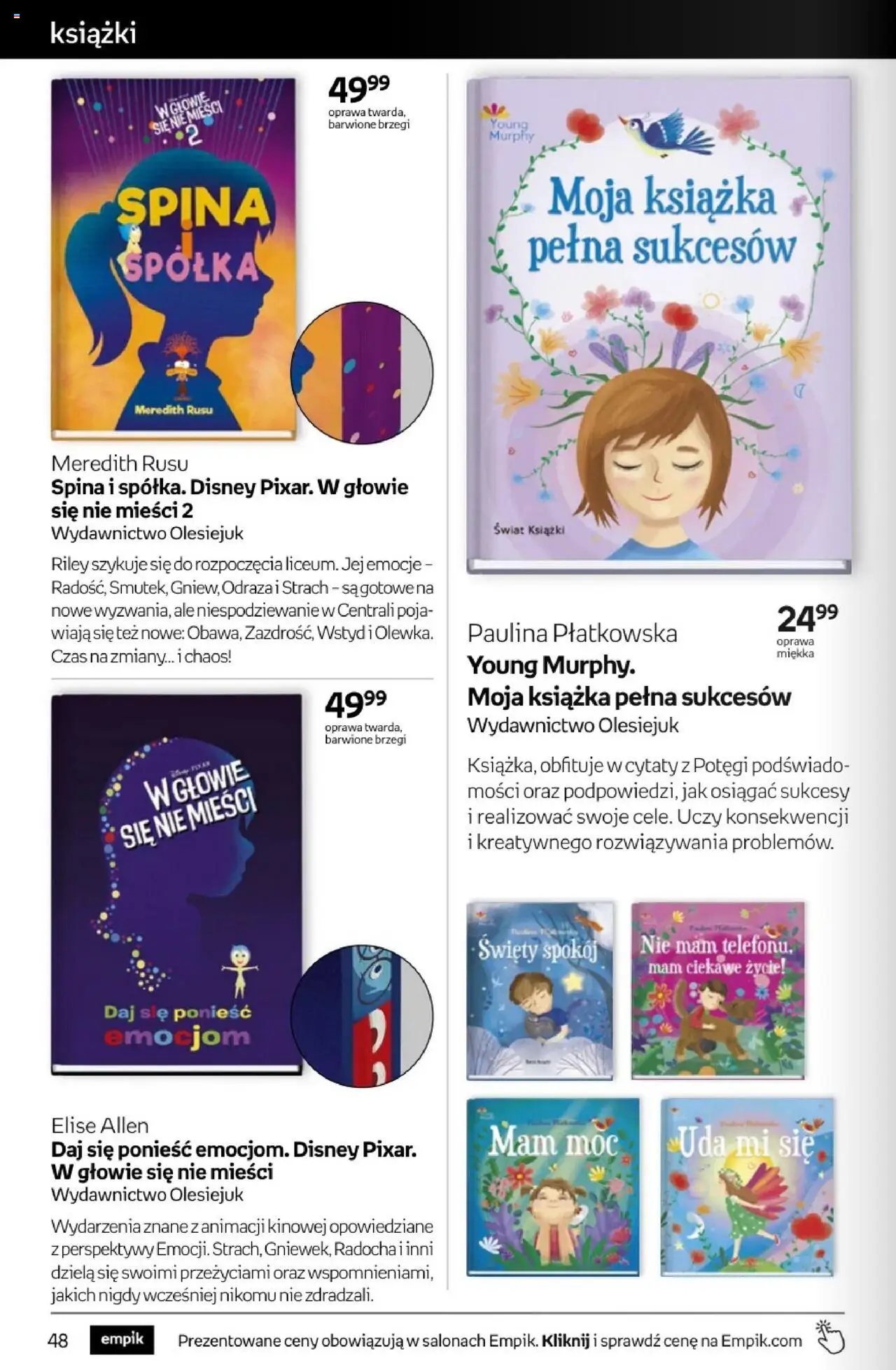 Empik promocje - Tom kultury Książki od 27.08.2025 | Strona: 48 | Produkty: Książki