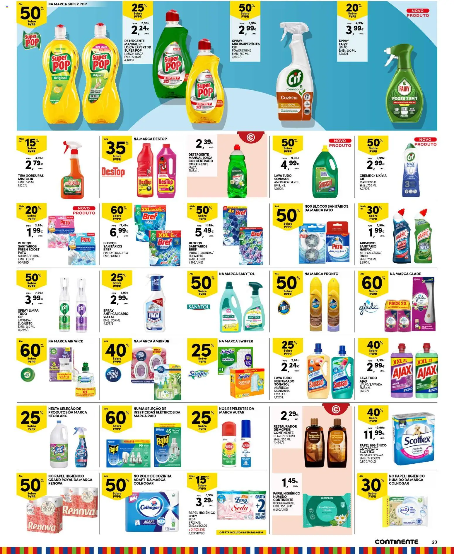 Continente Madeira │ válido de 21.04.2026 | Página: 23 | Produtos: Agua, Papel higiénico, Fragrância, Creme