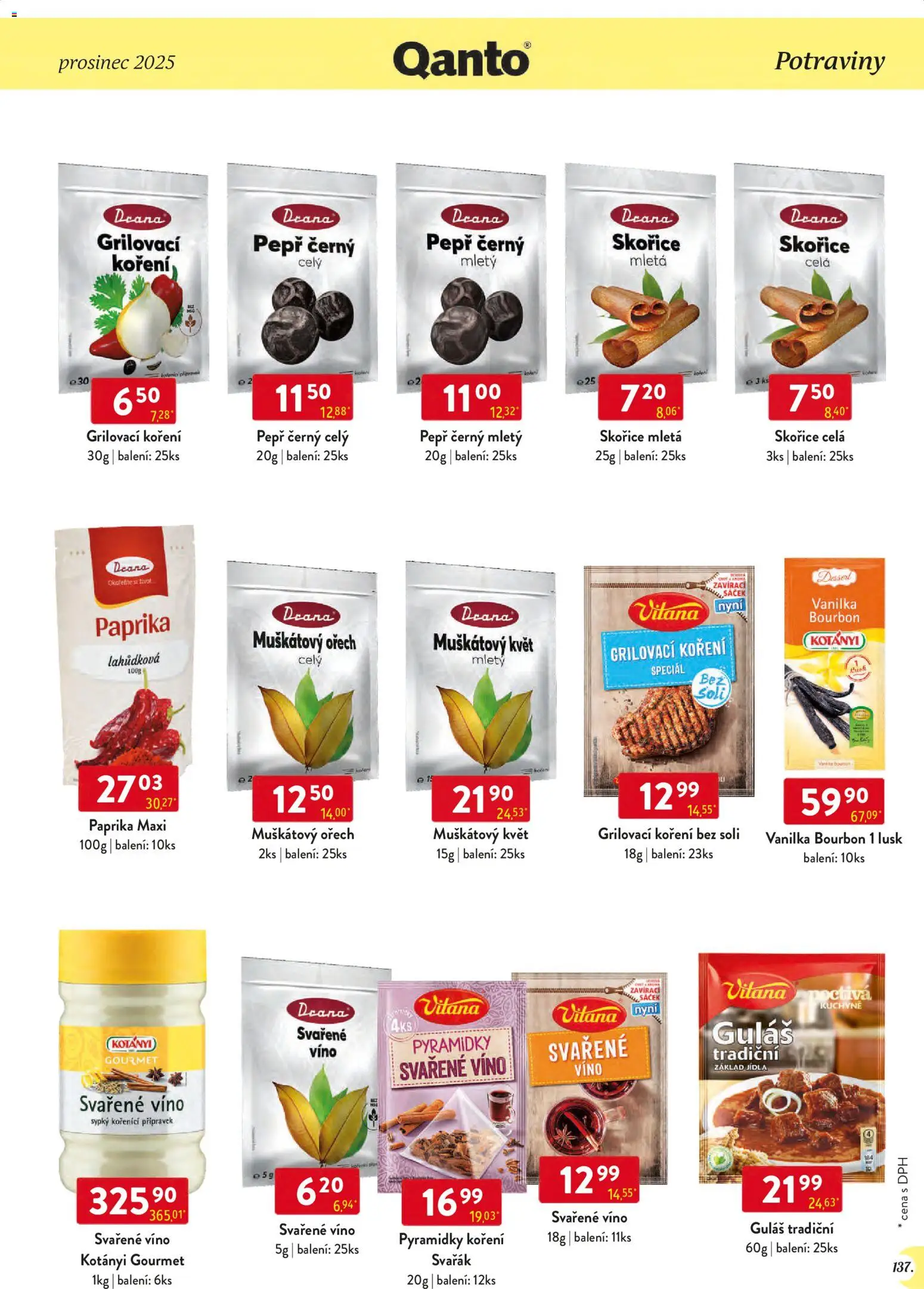 Astur & Qanto leták - Velkoobchod 12/2025 od 01.12.2025 | Strana: 137 | Produkty: Víno, Koření, Potraviny, Guláš