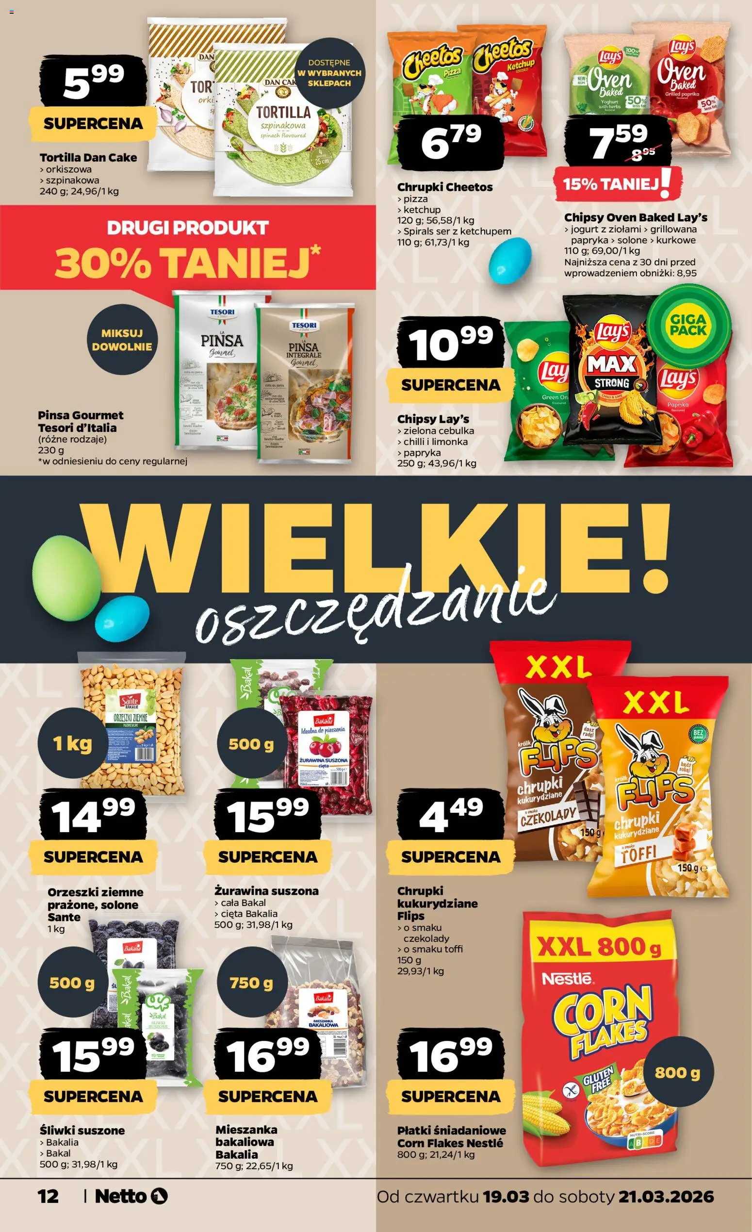 Netto gazetka od czwartku spożywcza od 19.03.2026 | Strona: 12 | Produkty: Limonka, Papryka, Jogurt, Płatki