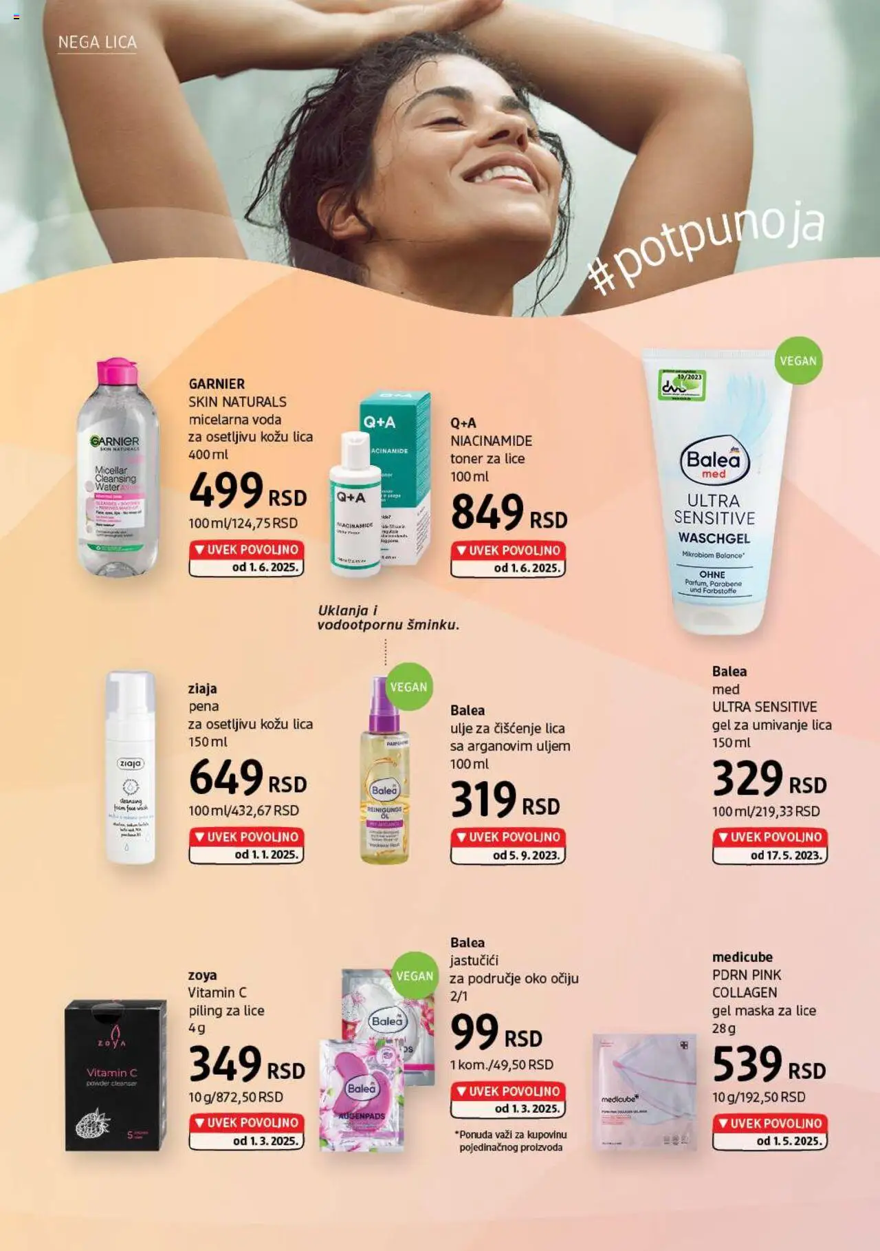 DM Drogerie katalog - važi od 01.08.2025 | Strana: 14 | Proizvode: Voda, Maska, Piling, Ulje