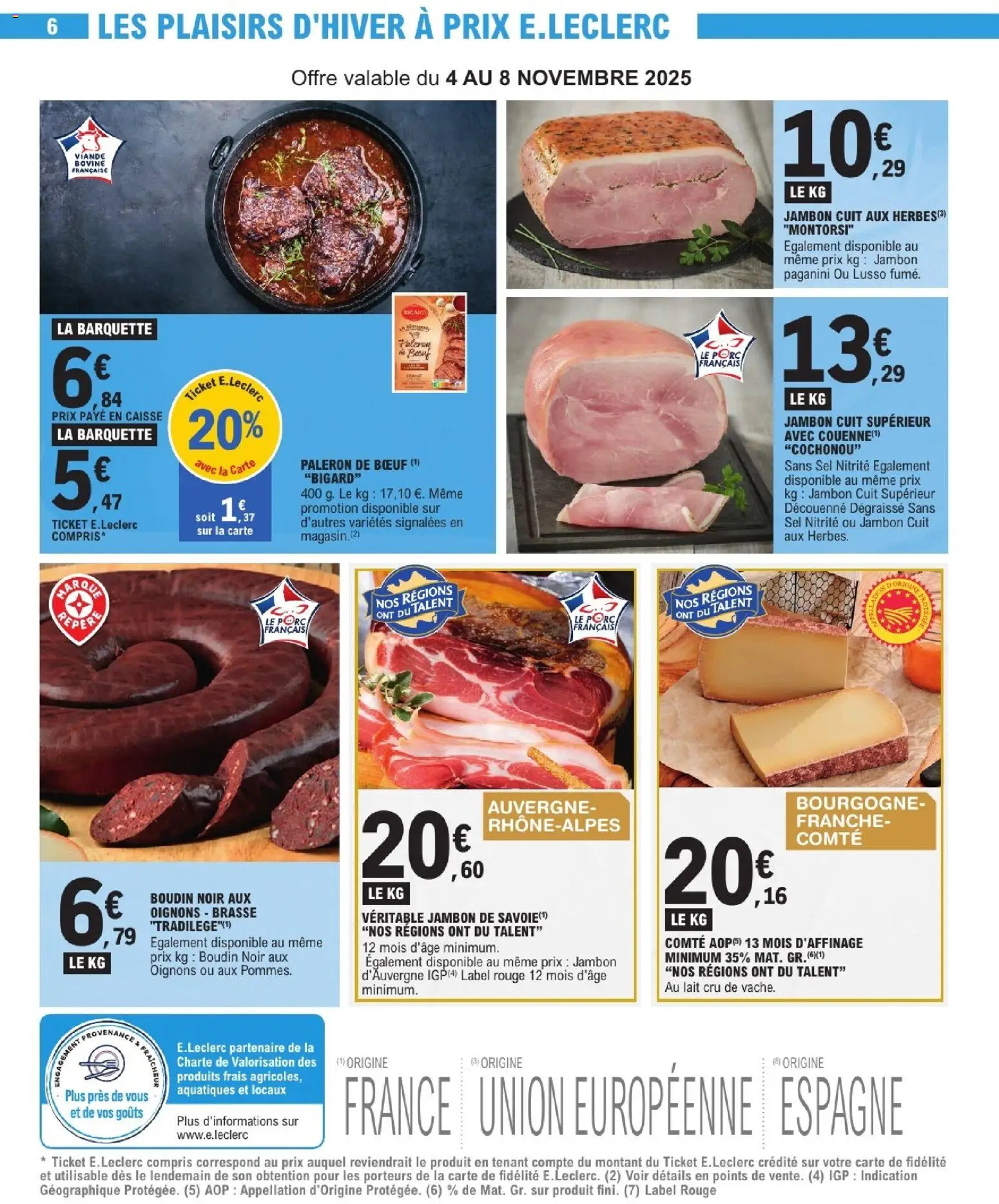{H1} | Page: 6 | Produits: Sel, Viande, Porc, Viande bovine