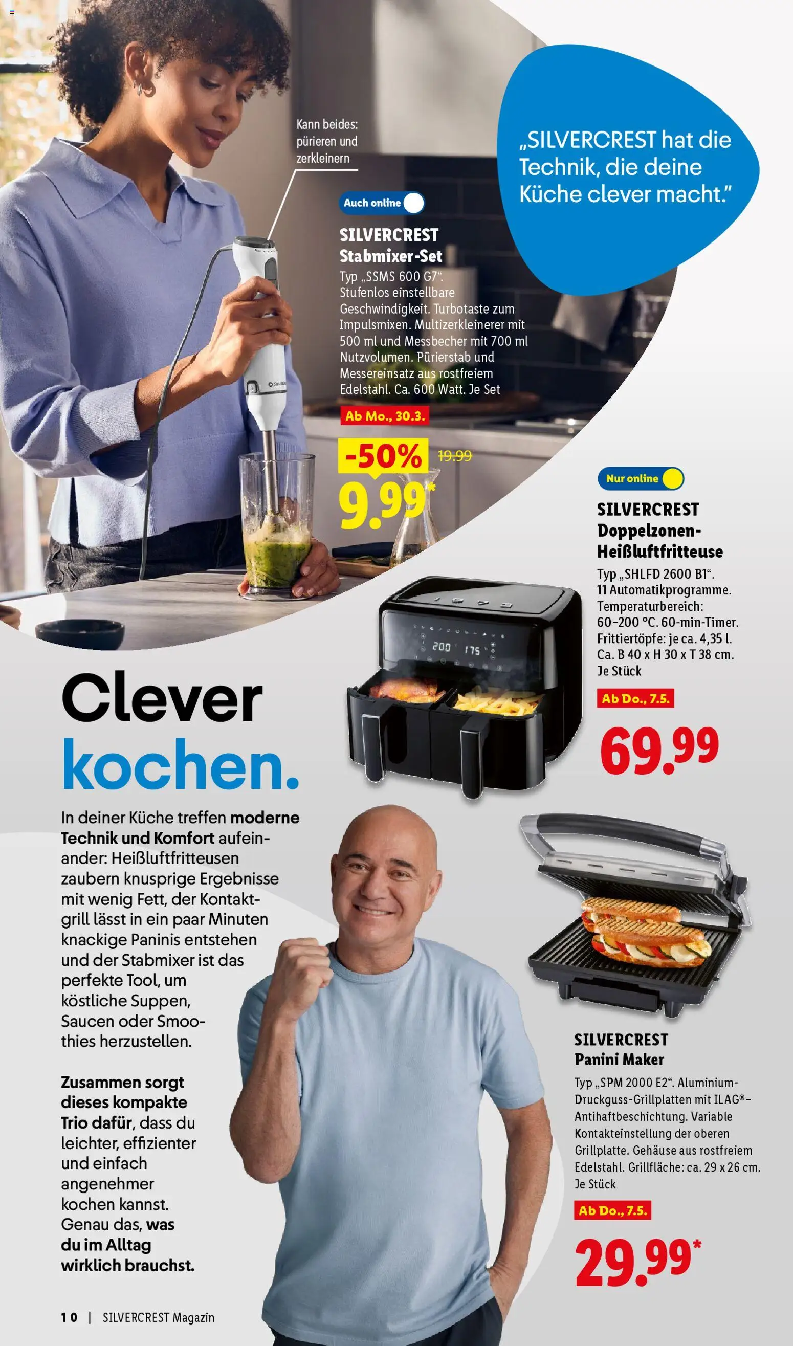 Lidl Německo leták - Silvercrest od 30.03.2026 | Strana: 10 | Produkty: Clever
