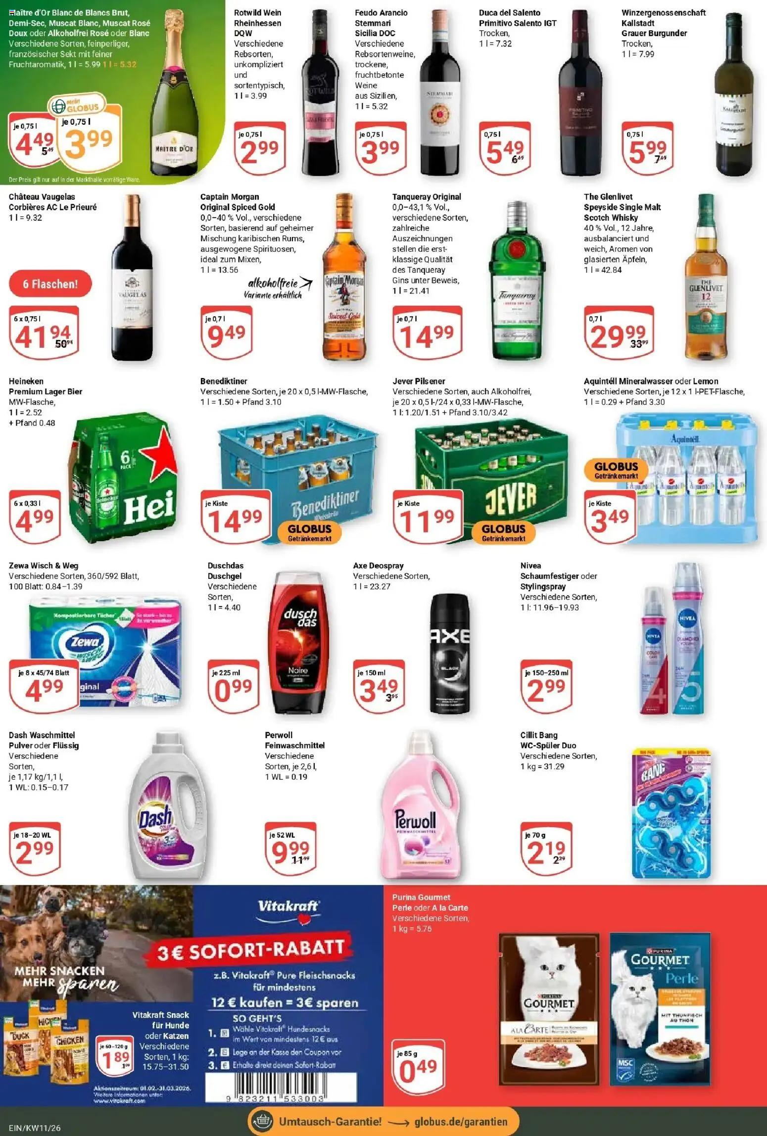 Globus prospekt Homburg-Einöd	 – gültig ab 09.03.2026 | Seite: 5 | Produkte: Thunfisch, Perwoll, Axe, Deospray