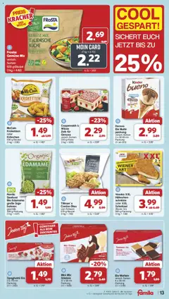Famila Nordwest Prospekt 	 - gültig ab dem 28.07.2025 | Seite: 14 | Produkte: Mandeln, McCain, Frosta, Waffeln