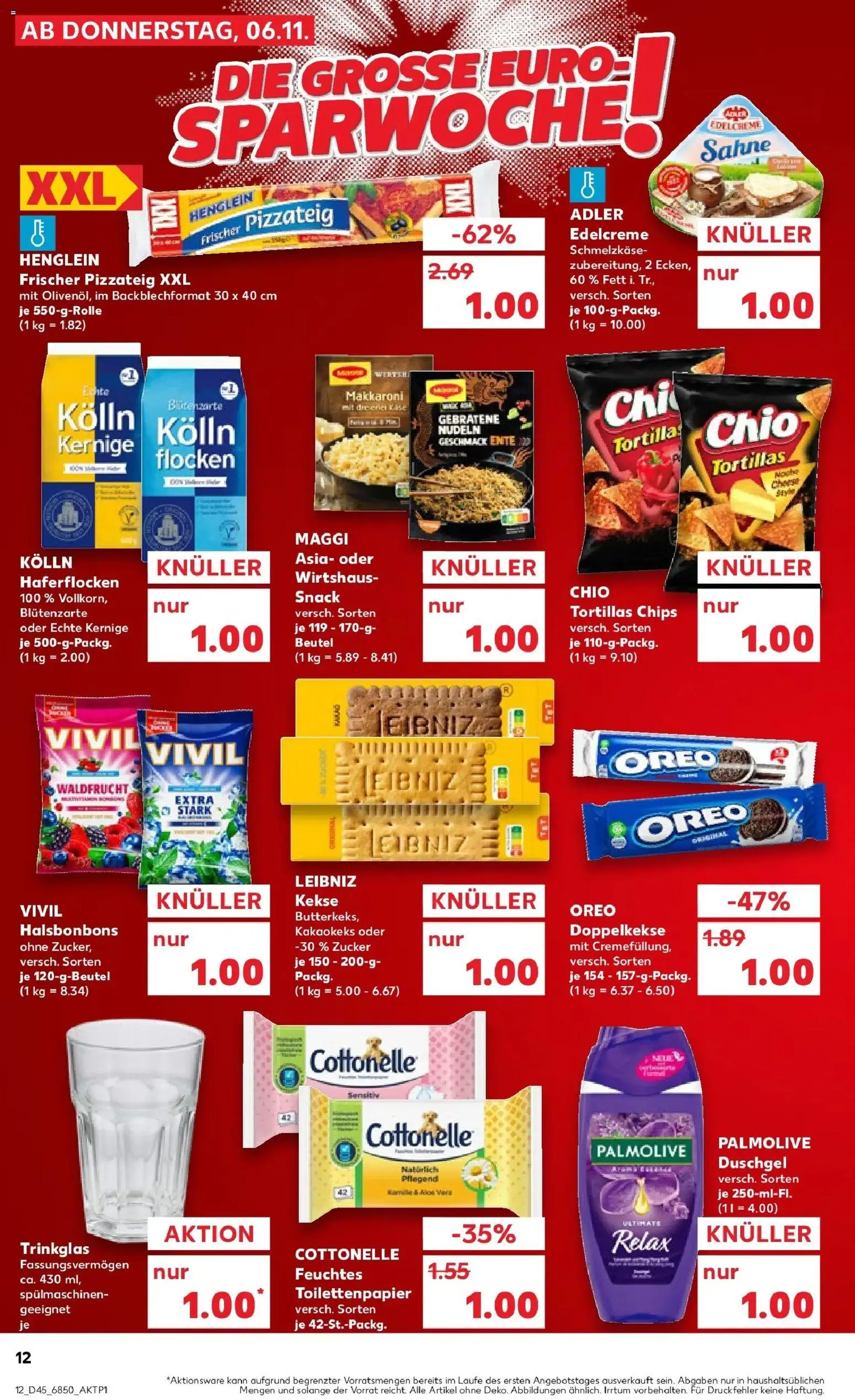 Kaufland prospekt Stuttgart	 – gültig ab 10.11.2025 | Seite: 12 | Produkte: Maggi, Nudeln, Chips, Toilettenpapier