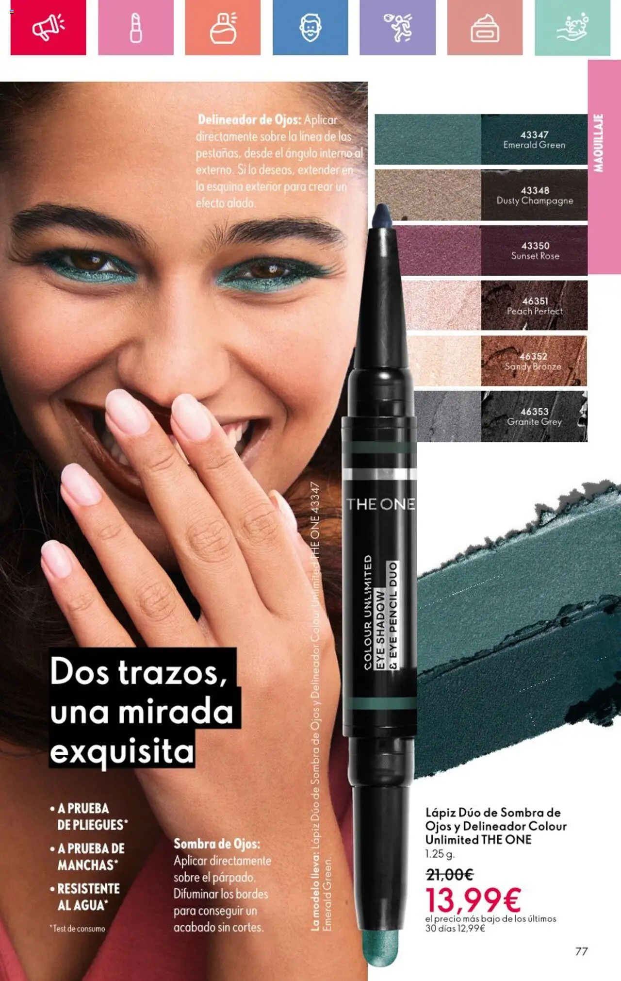 Oriflame - Catálogo Campaña 9 │ válido desde el 22.06.2025 | Página: 77 | Productos: Maquillaje, Sombra, Delineador de ojos, Sombra de ojos