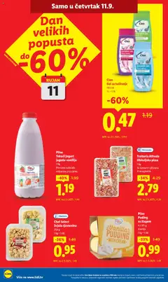 Lidl katalog | vrijedi od 08.09.2025 | Stranica: 58 | Proizvodi: Jogurt, Puding, Pizza, Tjestenina