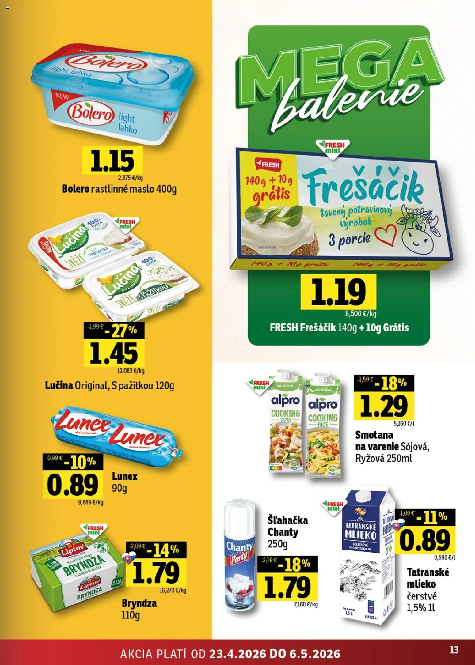 Nové Fresh akcie – leták je platný od 23.04.2026 | Strana: 13