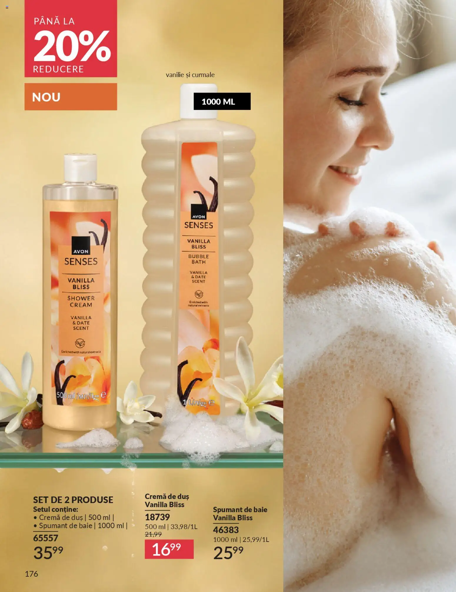 Noul catalog Avon – valabil de la 01.02.2026 | Pagină: 178 | Produse: Duș, Cremă, Spumant de baie