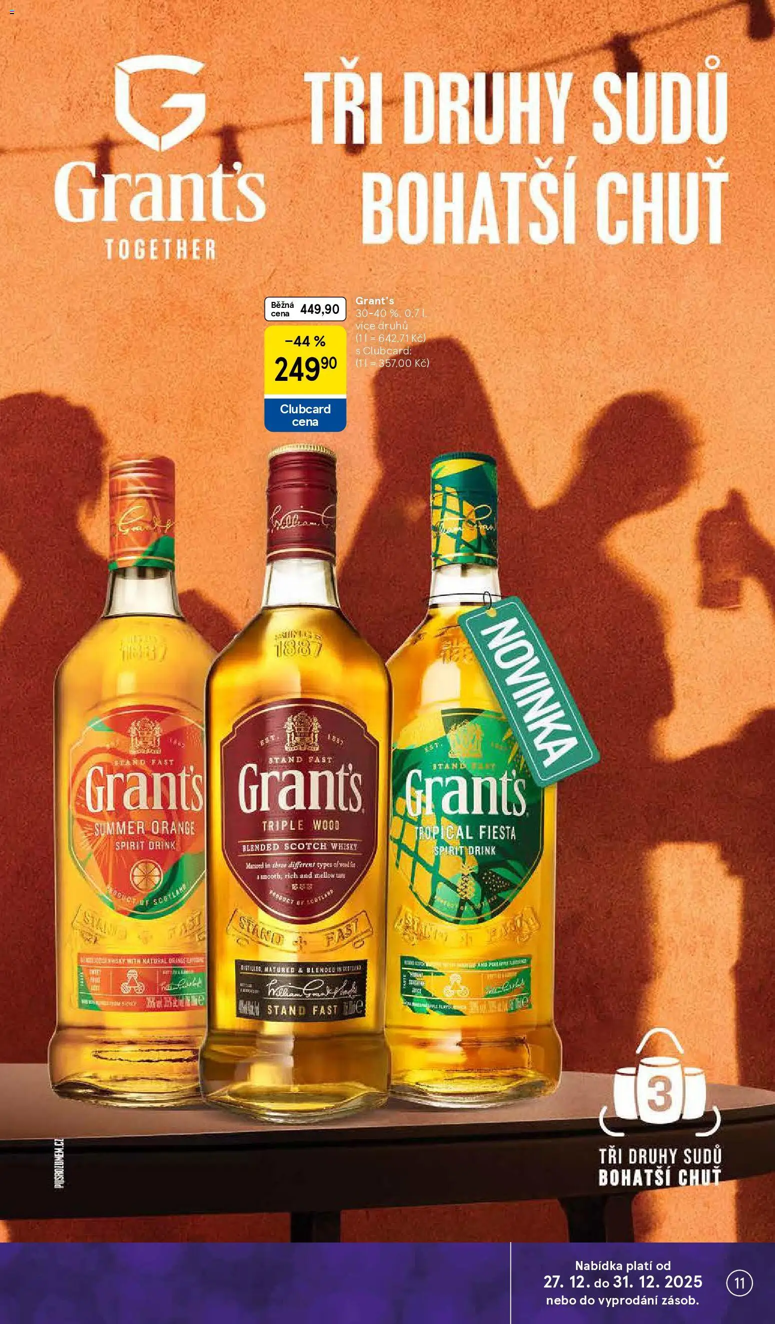 Tesco leták - Hypermarket od 27.12.2025 | Strana: 11 | Produkty: Whisky