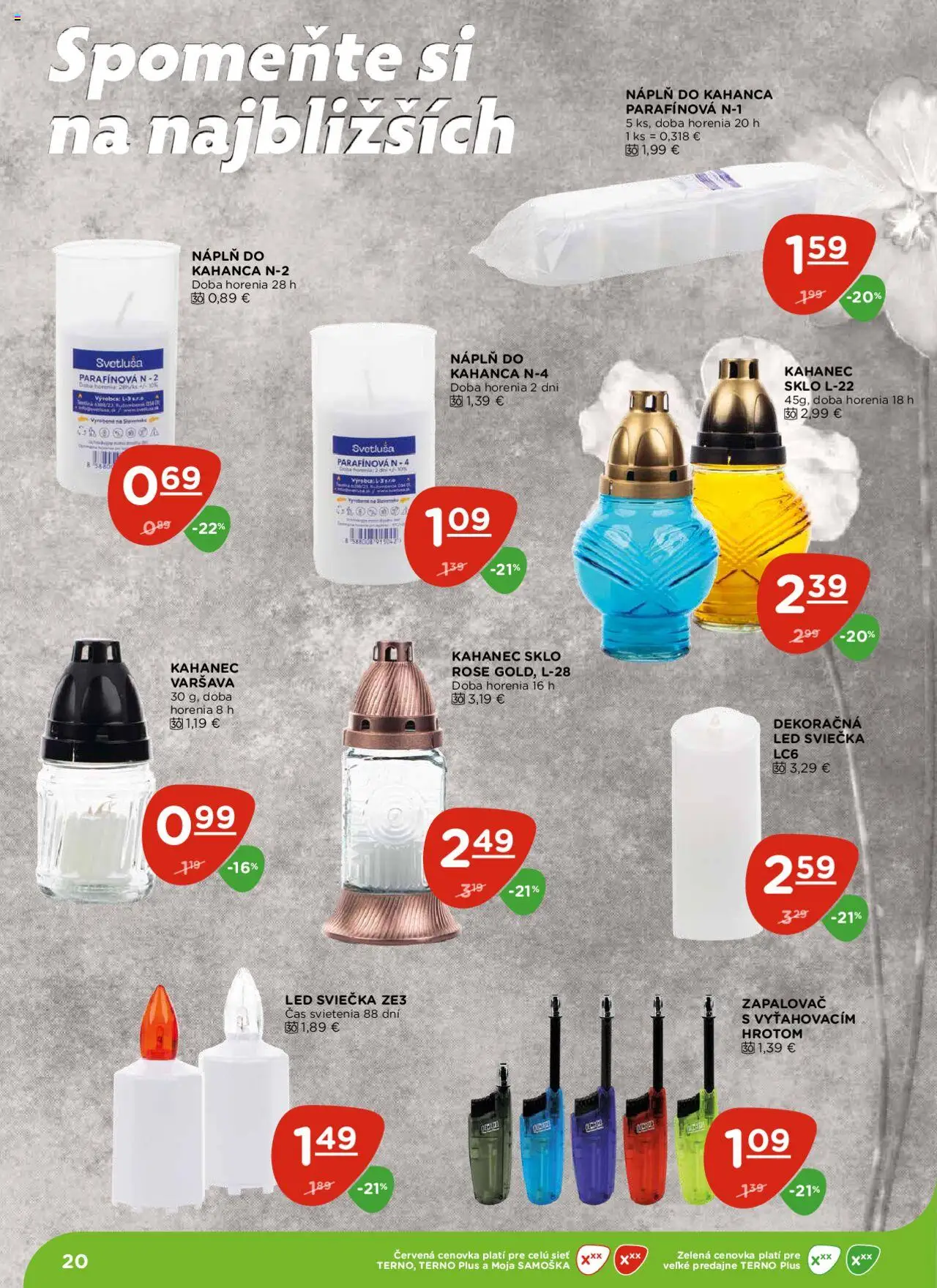 Nové Terno akcie – leták je platný od 16.10.2025 | Strana: 20 | Produkty: Led