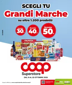 Anteprima del volantino COOP Superstore Grandi marche - Milano catalogo valido a partire dal 09.10.2025