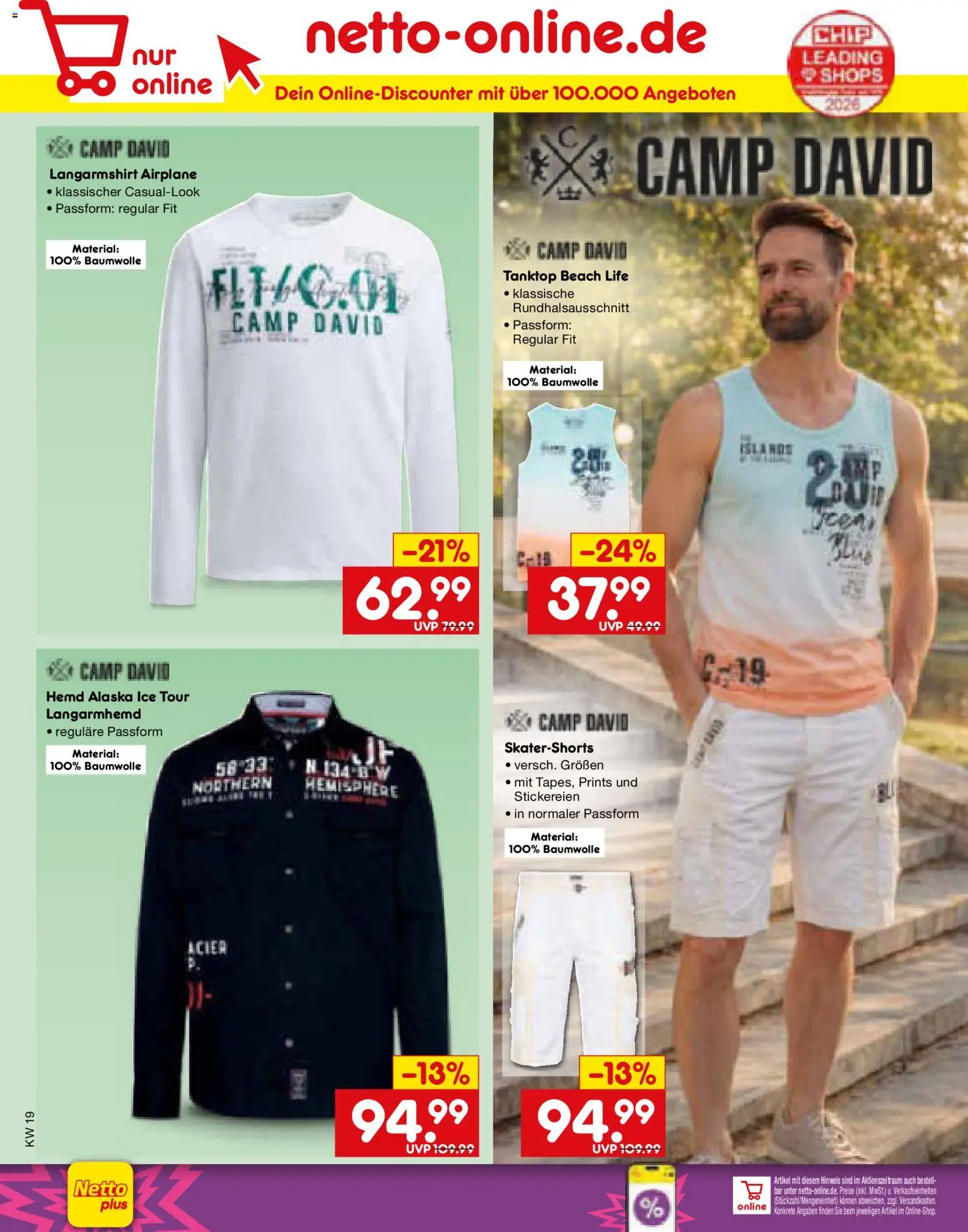 Netto Marken-Discount Prospekt 	 – gültig ab 04.05.2026 | Seite: 30 | Produkte: Langarmshirt, Tanktop, Hemd