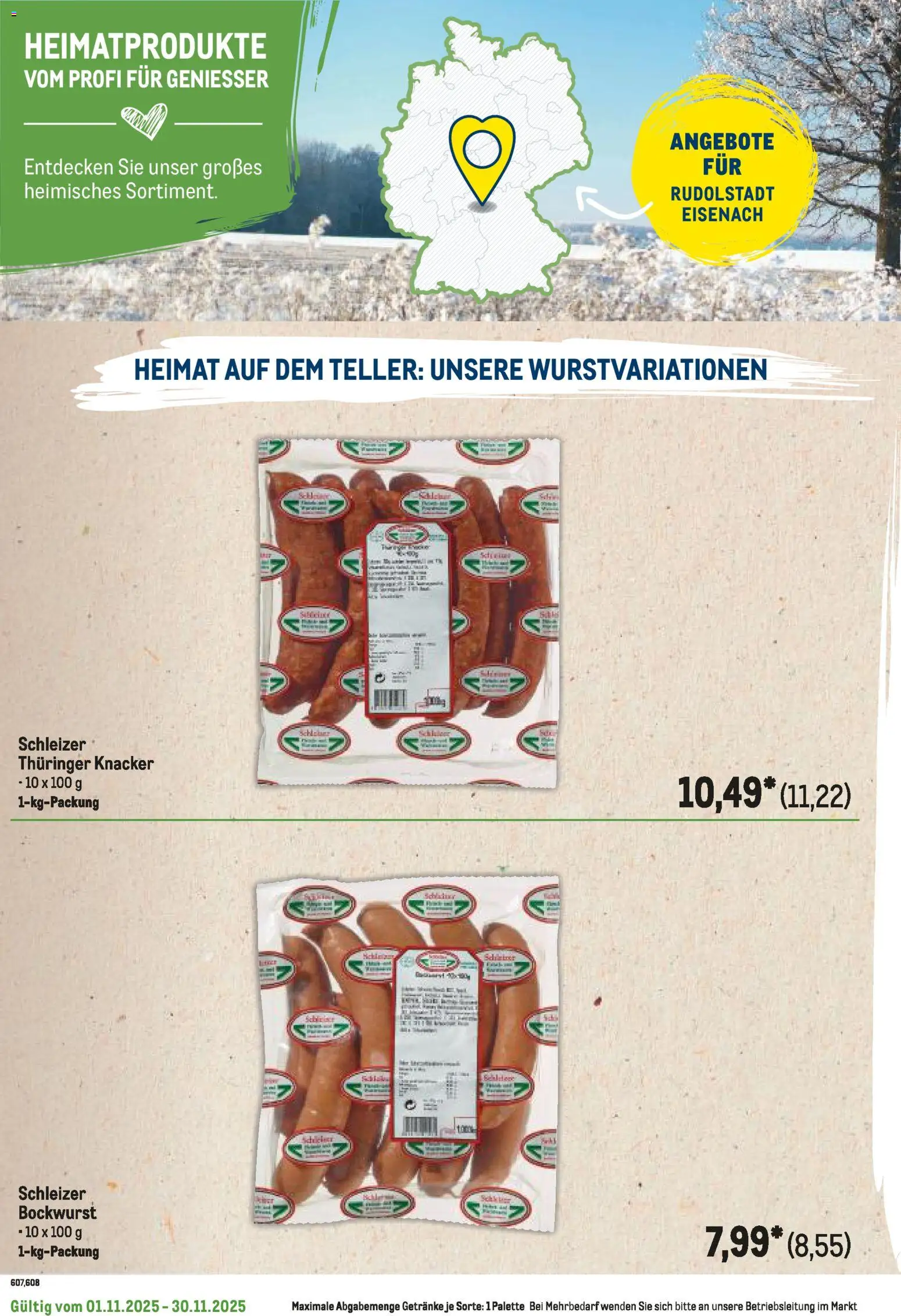 Metro Regionaler Flyer – gültig ab 01.11.2025 | Seite: 102 | Produkte: Bockwurst