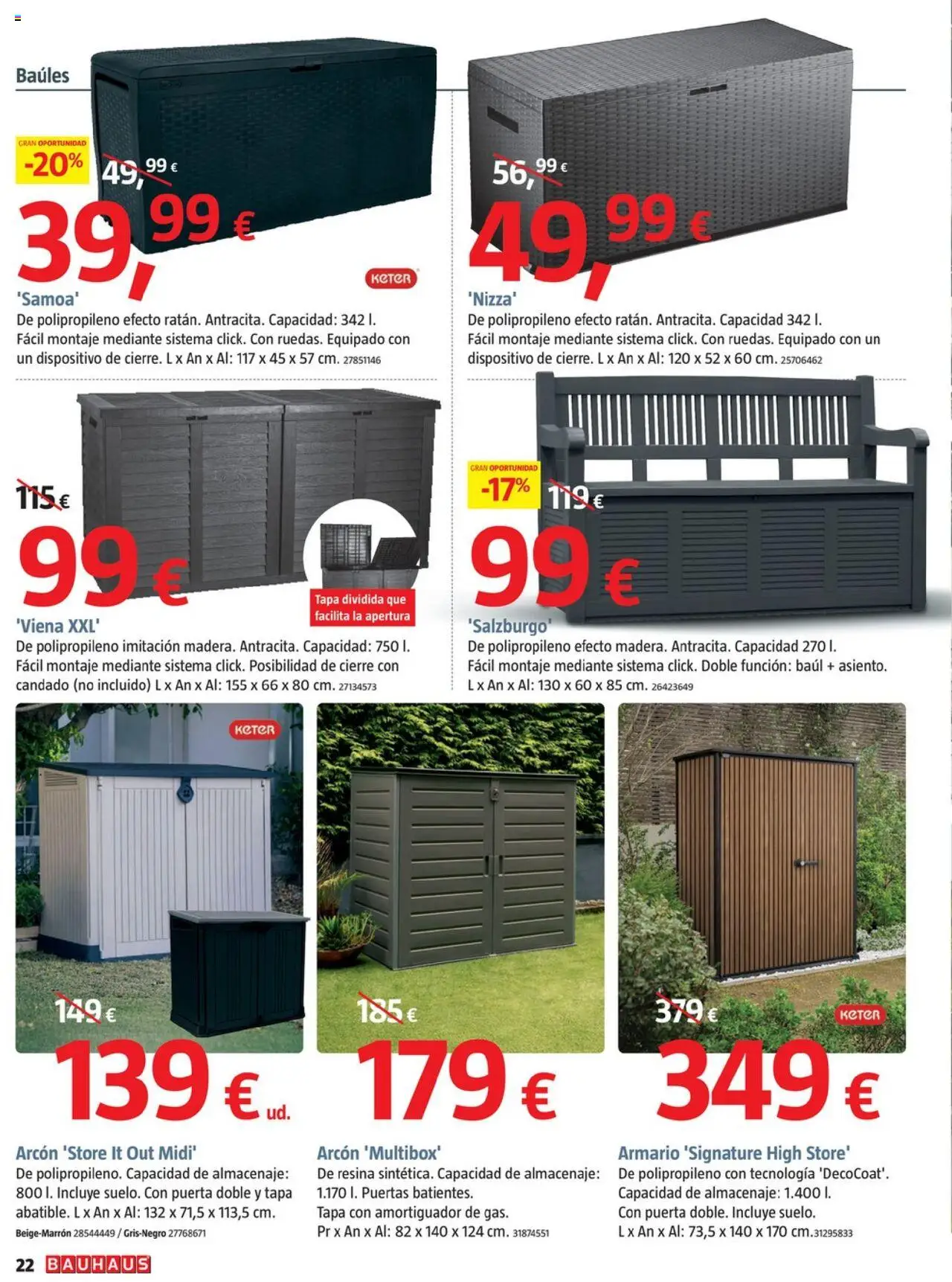 Bauhaus folleto │ válido desde el 25.09.2025 | Página: 22 | Productos: Almacenaje, Armario