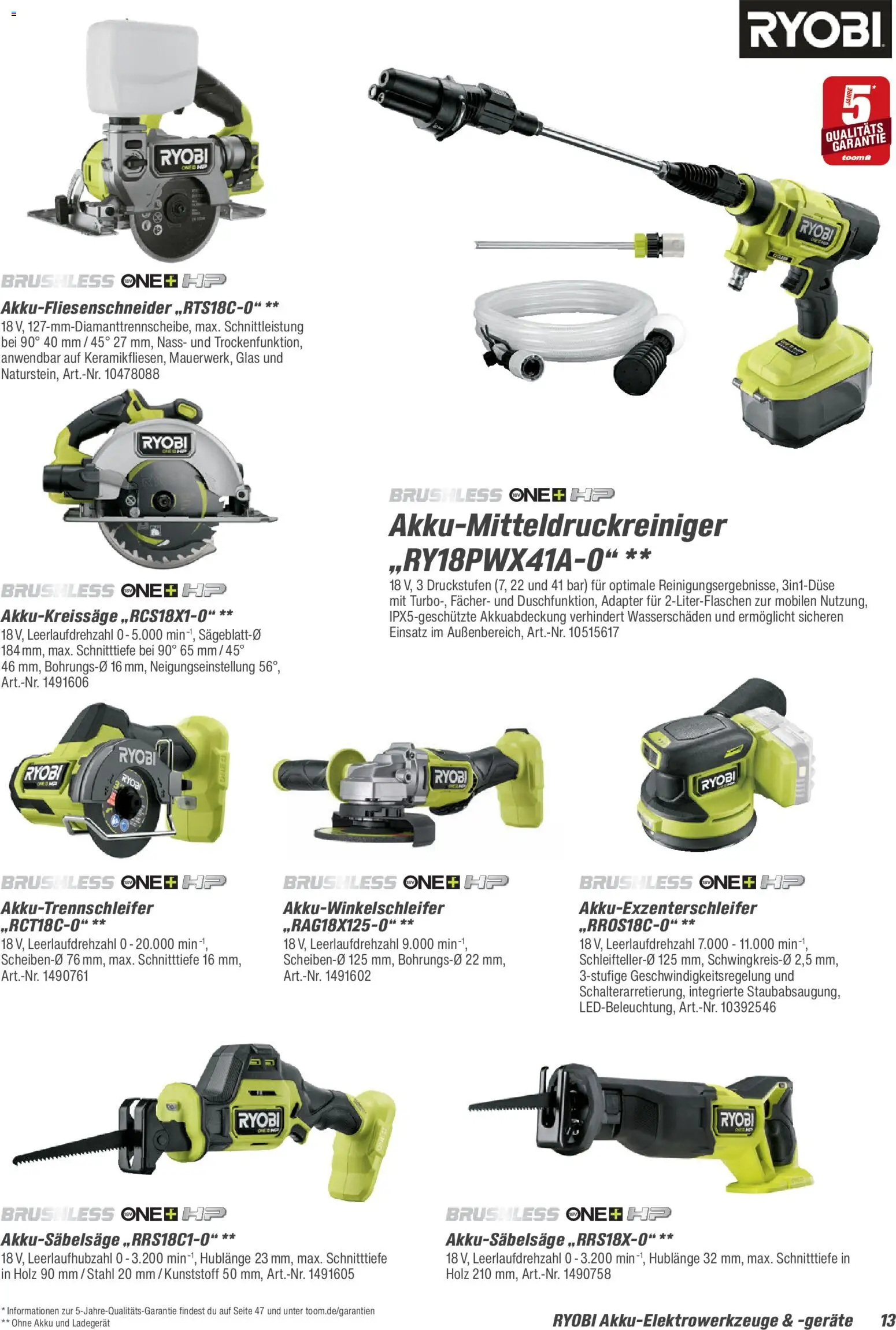 Toom Baumarkt Maschinen & Werkstatt 2026 – gültig ab 01.01.2026 | Seite: 13 | Produkte: HP, Adapter, Ladegerät