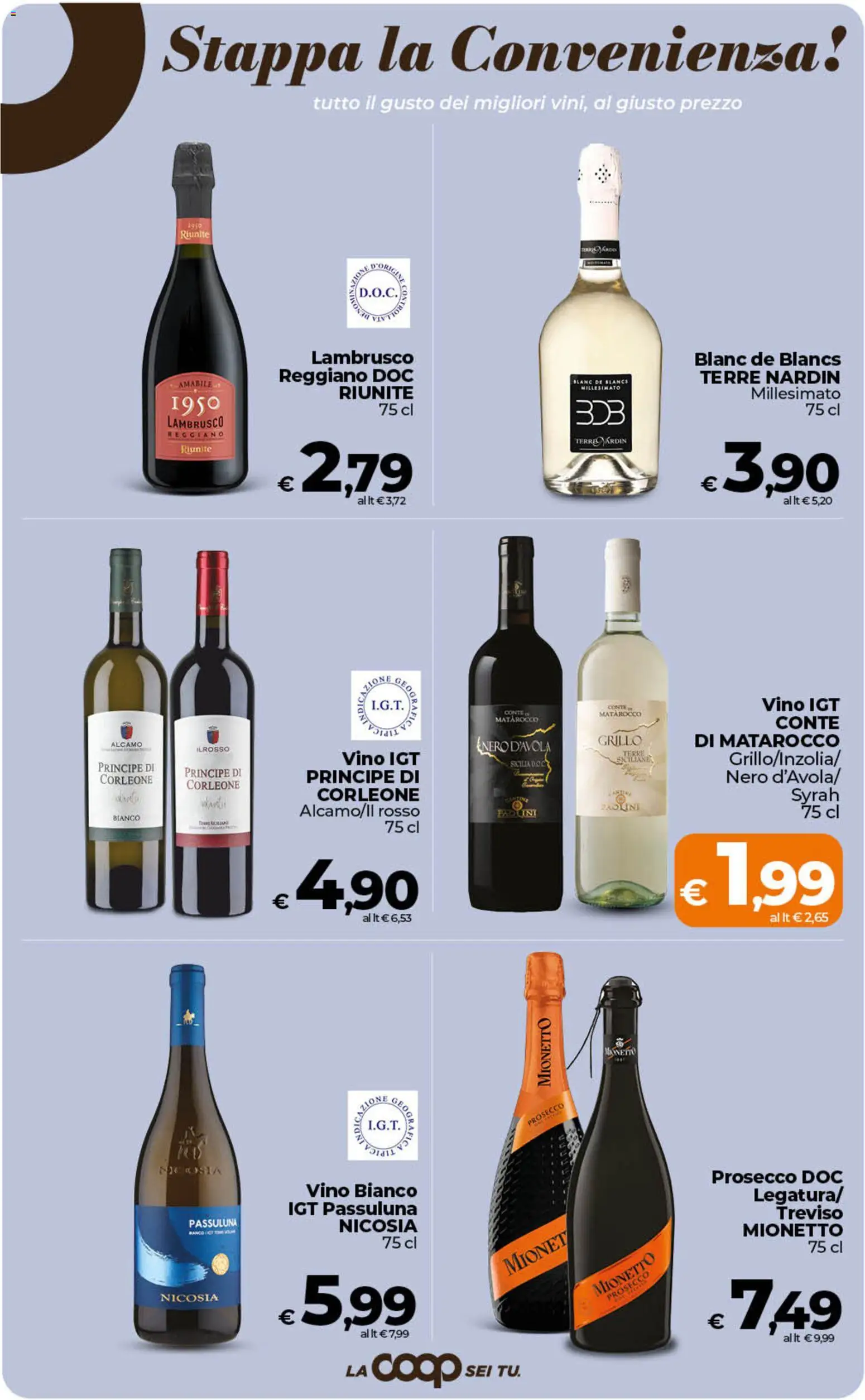 Volantino Ipercoop del 07.04.2026 | Pagina: 43 | Prodotti: Prosecco, Vino, Vino bianco