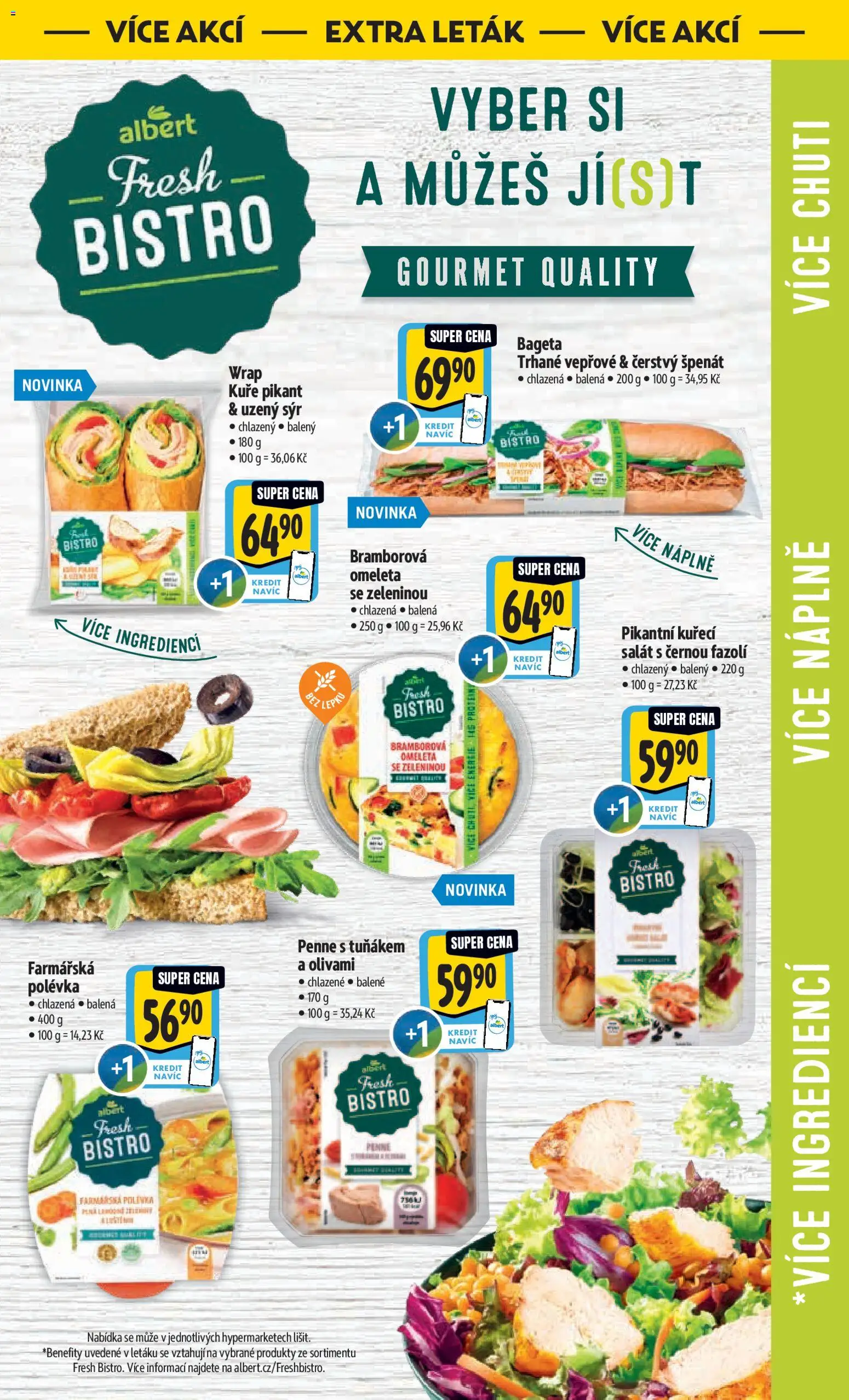 Albert leták - Hypermarket od 04.03.2026 | Strana: 45 | Produkty: Penne, Gourmet, Špenát, Bageta