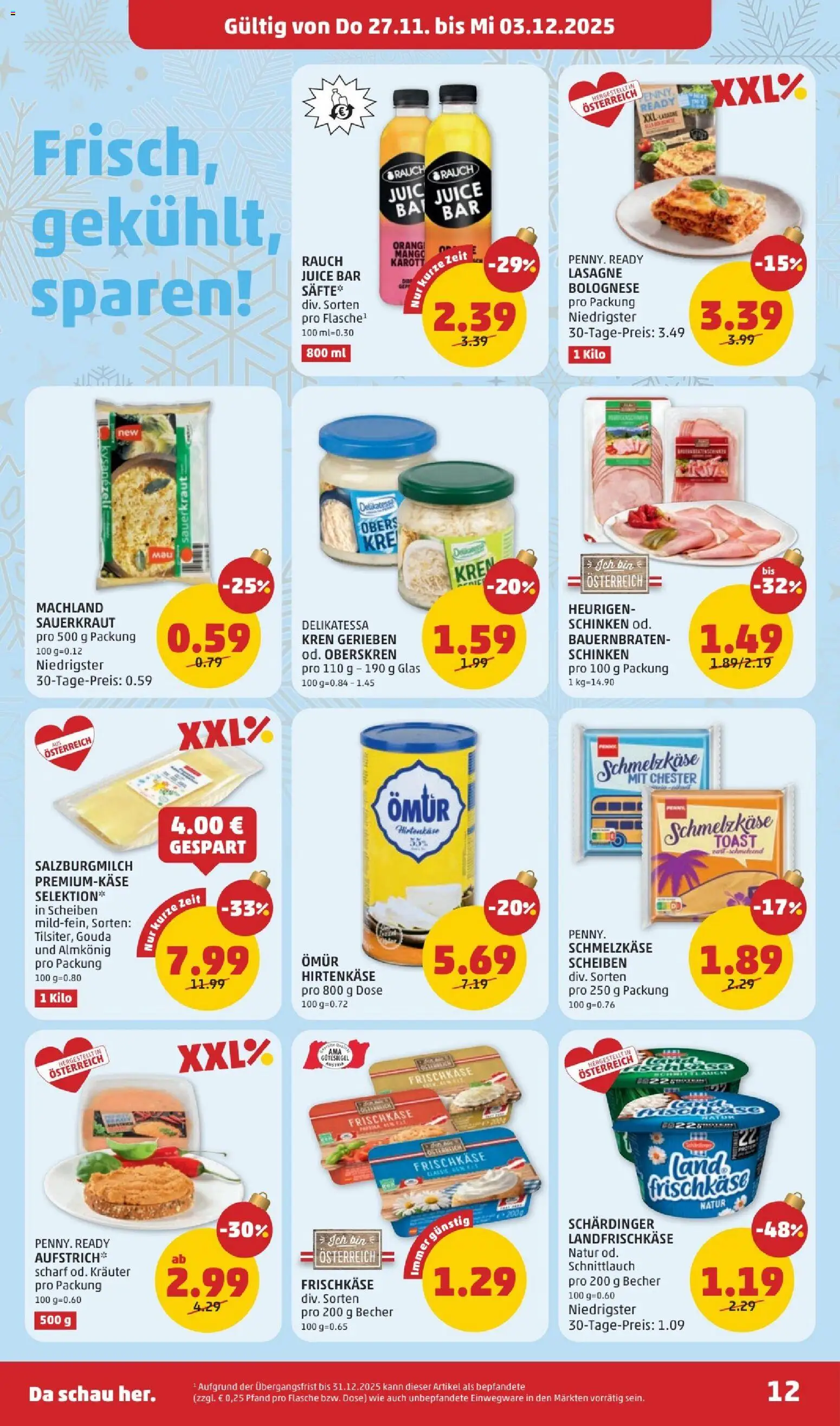 Penny Markt - Black Friday gültig ab 27.11.2025 | Seite: 12 | Produkte: Mango, Schinken