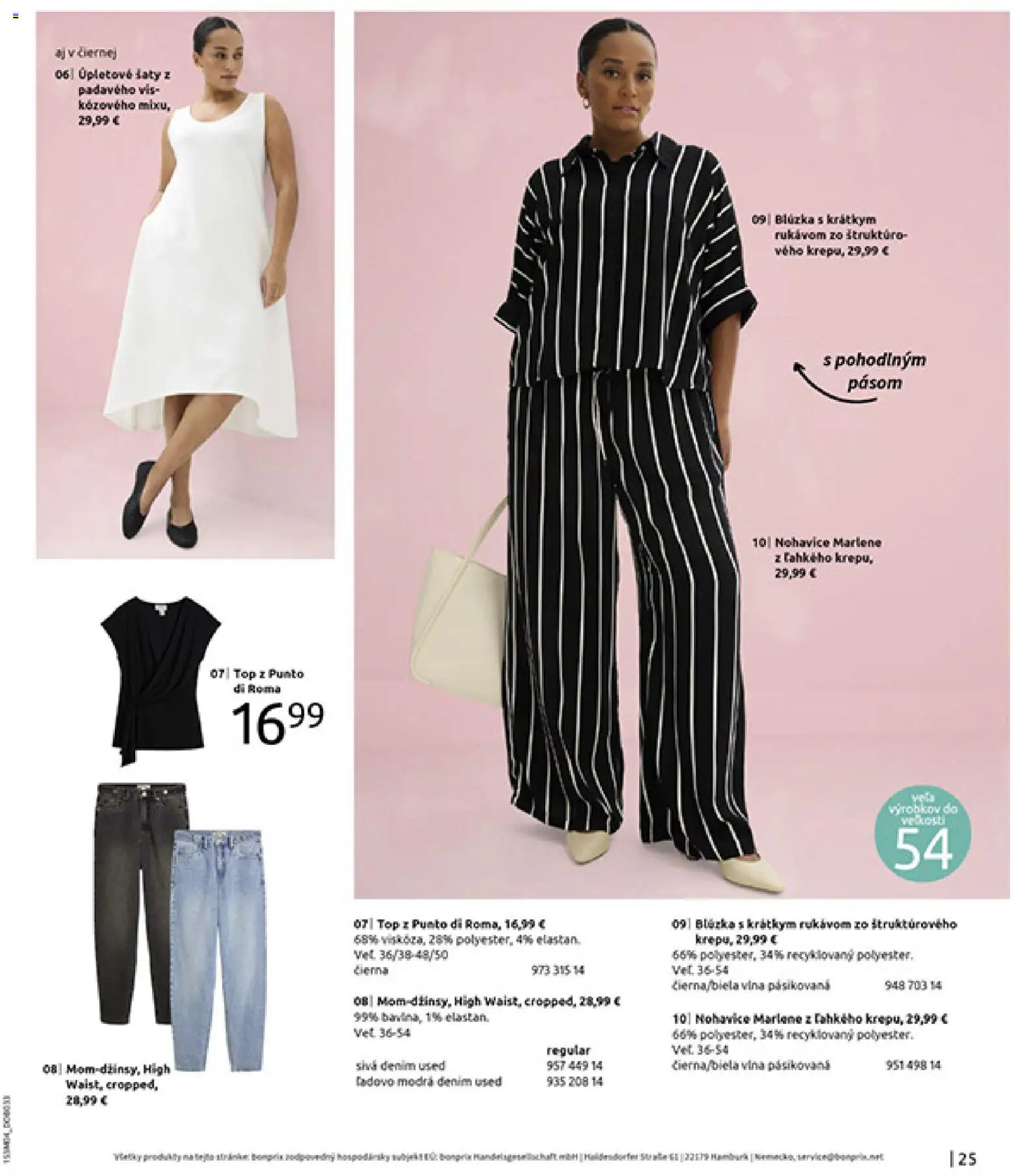 Nové Bonprix akcie – leták je platný od 31.03.2026 | Strana: 27 | Produkty: Šaty, Blúzka, Nohavice
