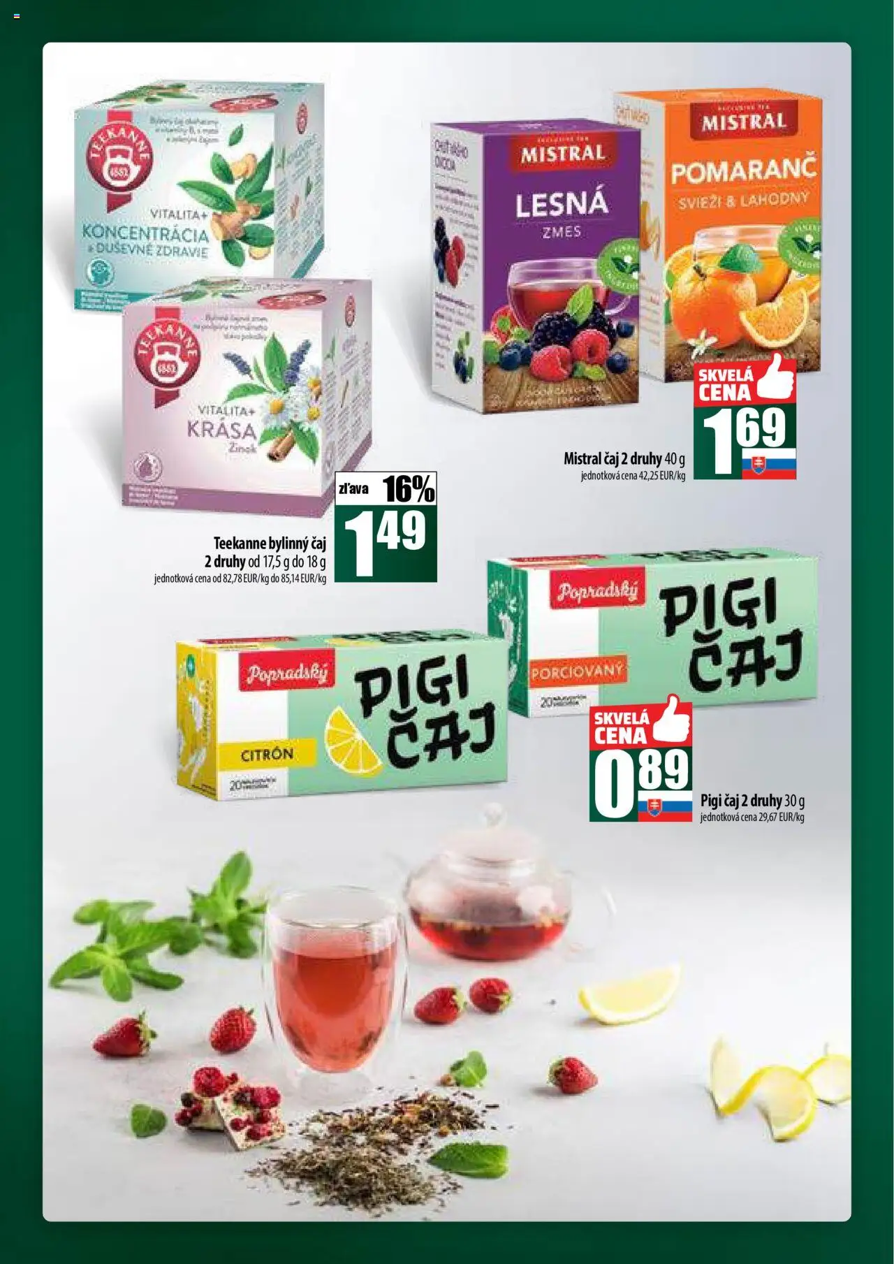 COOP Jednota široká ponuka │ platný od 24.07.2025 | Strana: 40 | Produkty: Čaj, Teekanne