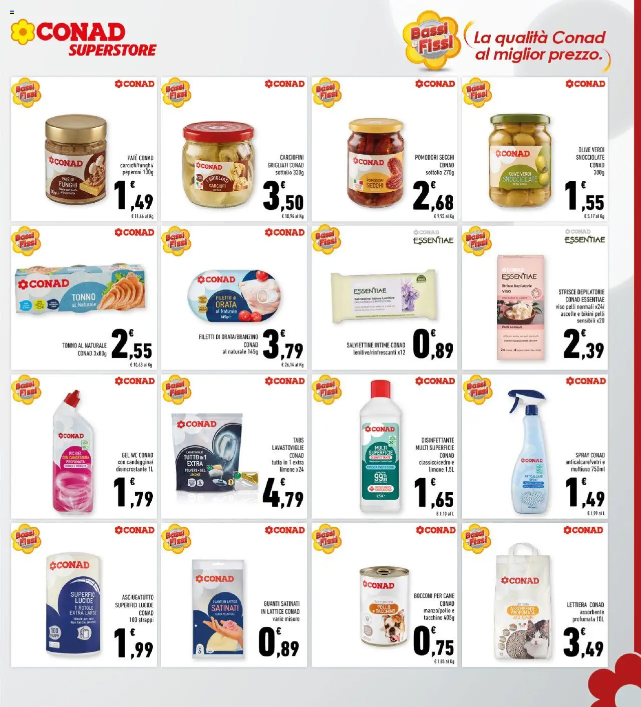 Volantino Conad del 27.08.2025 | Pagina: 23 | Prodotti: Paté, Agrumi, Guanti, Pomodori secchi
