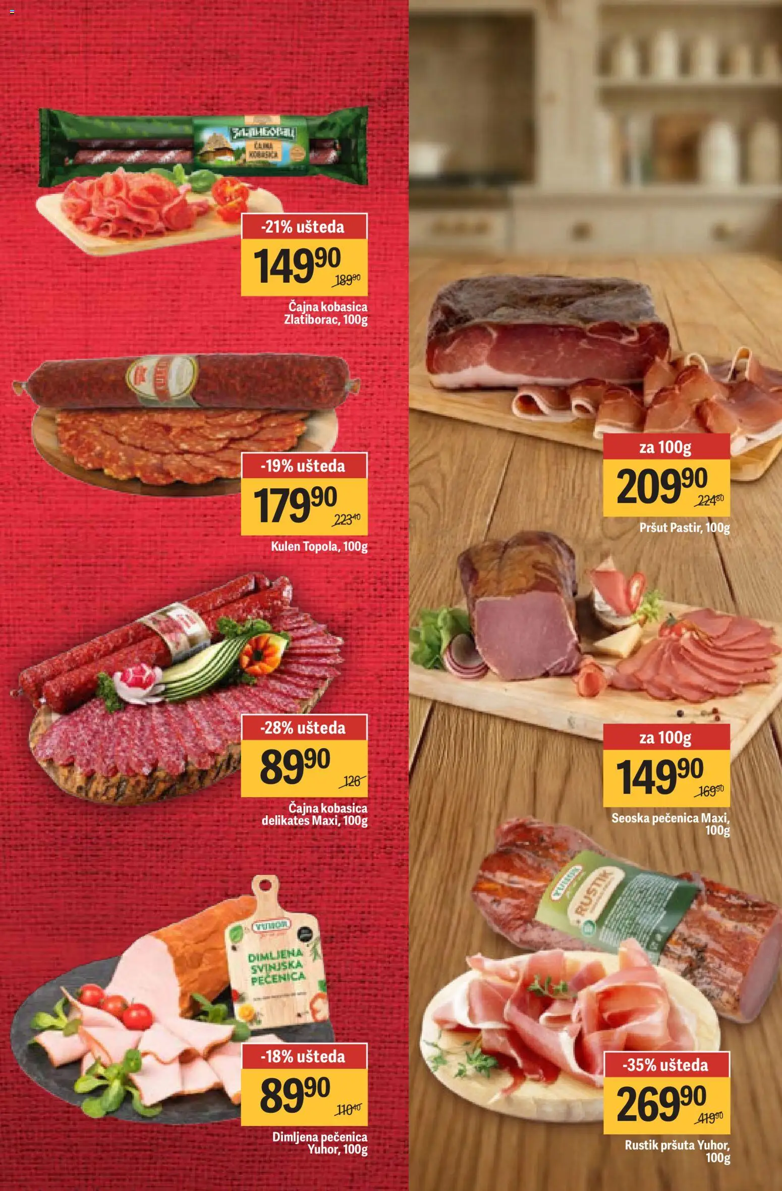 Maxi katalog - važi od 02.04.2026 | Strana: 17 | Proizvode: Pršut, Kulen, Kobasica, Pečenica