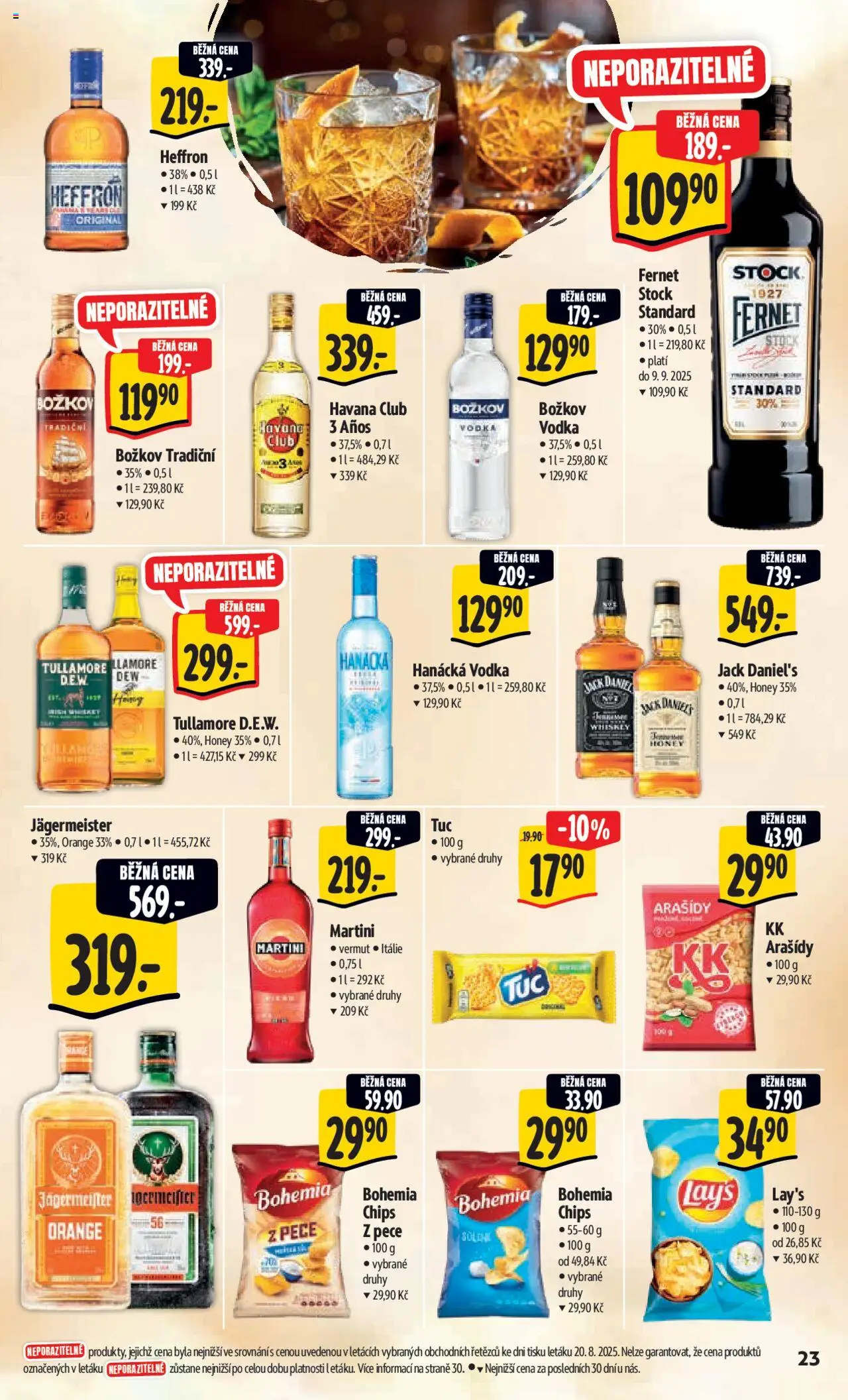 Albert leták - Hypermarket od 27.08.2025 | Strana: 31 | Produkty: Martini, Arašídy, Fernet, Jack Daniel’s