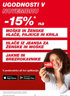 Kik katalog akcije – veljaven od 17.11.2025 | Stran: 11 | Izdelki: Pajkice, Hlace