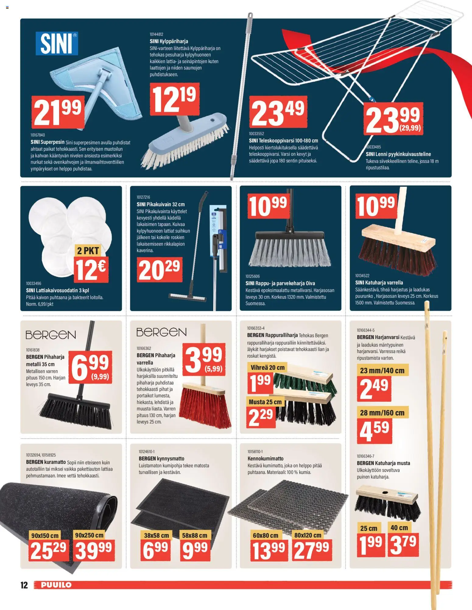 Puuilo tarjoukset – voimassa 10.11.2025 alkaen | Sivu: 12 | Tuotteet: Kynnysmatto