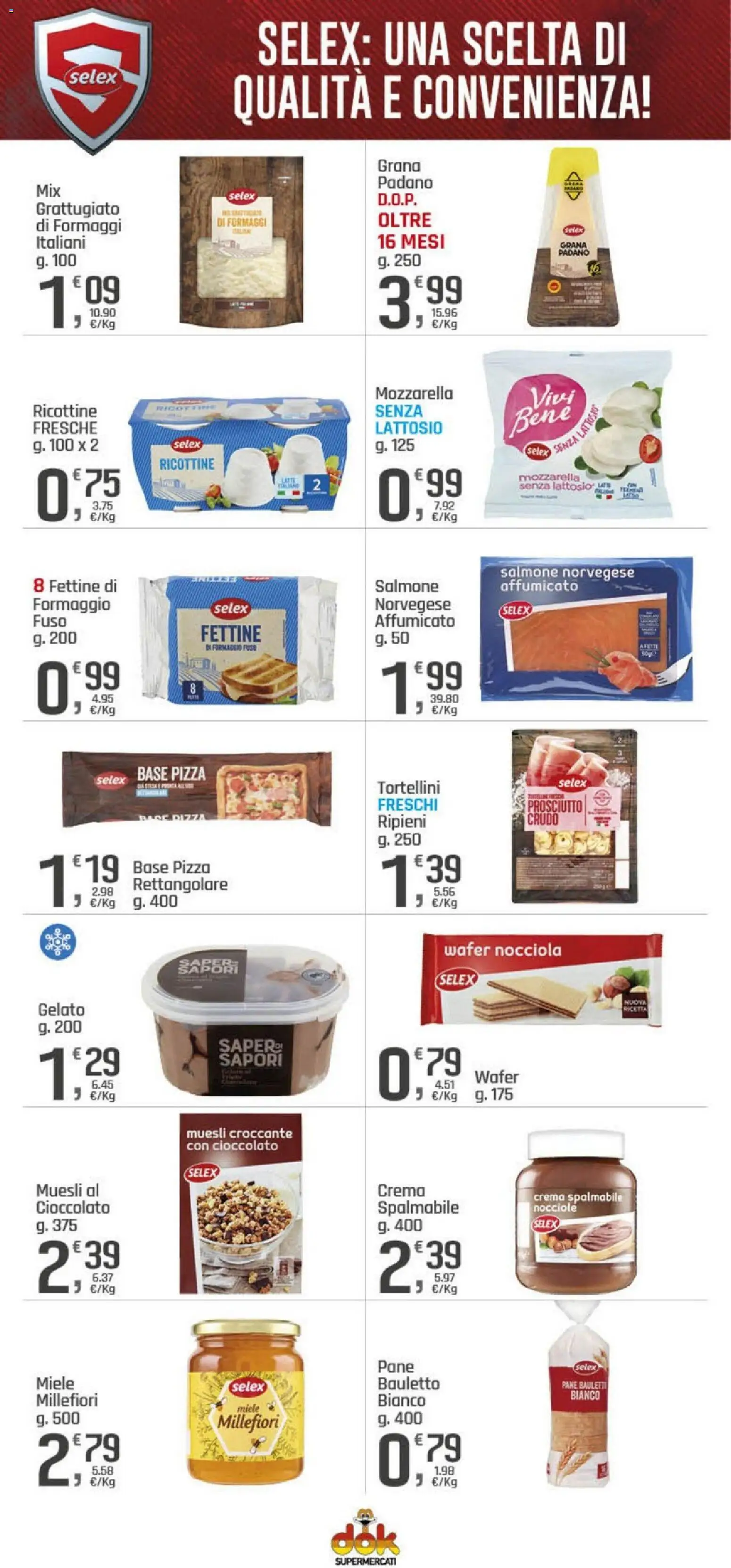 Volantino DOK del 09.01.2026 | Pagina: 6 | Prodotti: Muesli, Pizza, Salmone, Nocciole