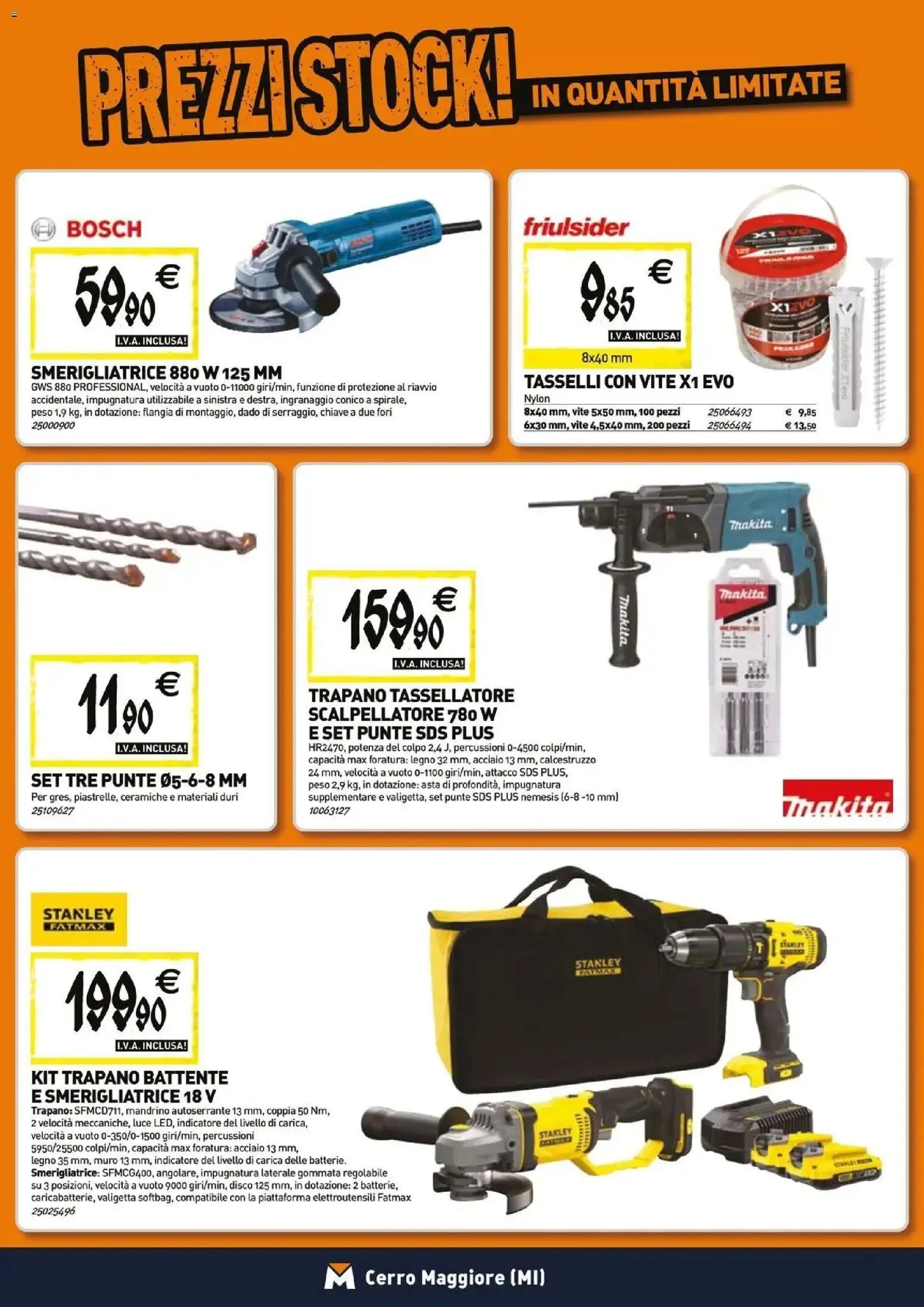 Volantino TECNOMAT del 26.03.2026 | Pagina: 20 | Prodotti: Trapano, Disco, Smerigliatrice, Valigetta