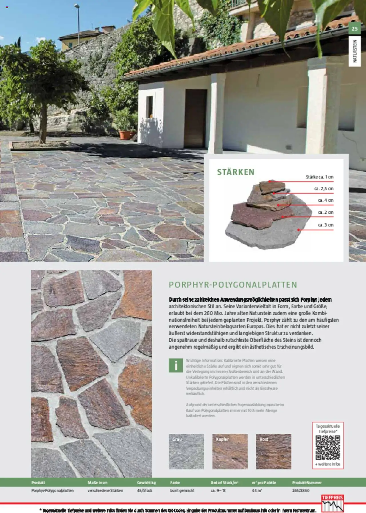Bauhaus Gartenbaumaterialien 2025 gültig ab 11.03.2025 | Seite: 25 | Produkte: Gewicht