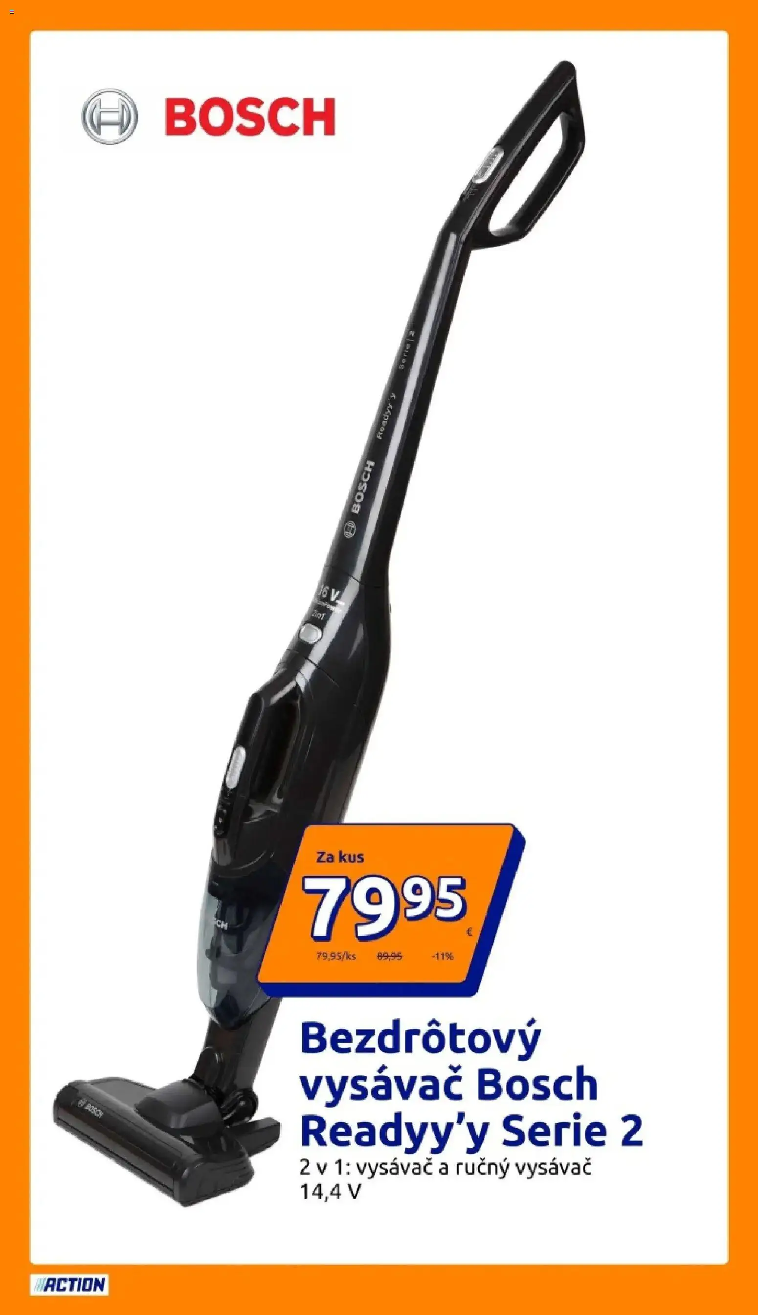 Nové Action akcie – leták je platný od 01.04.2026 | Strana: 17 | Produkty: Bosch, Ručný vysávač, Vysávač