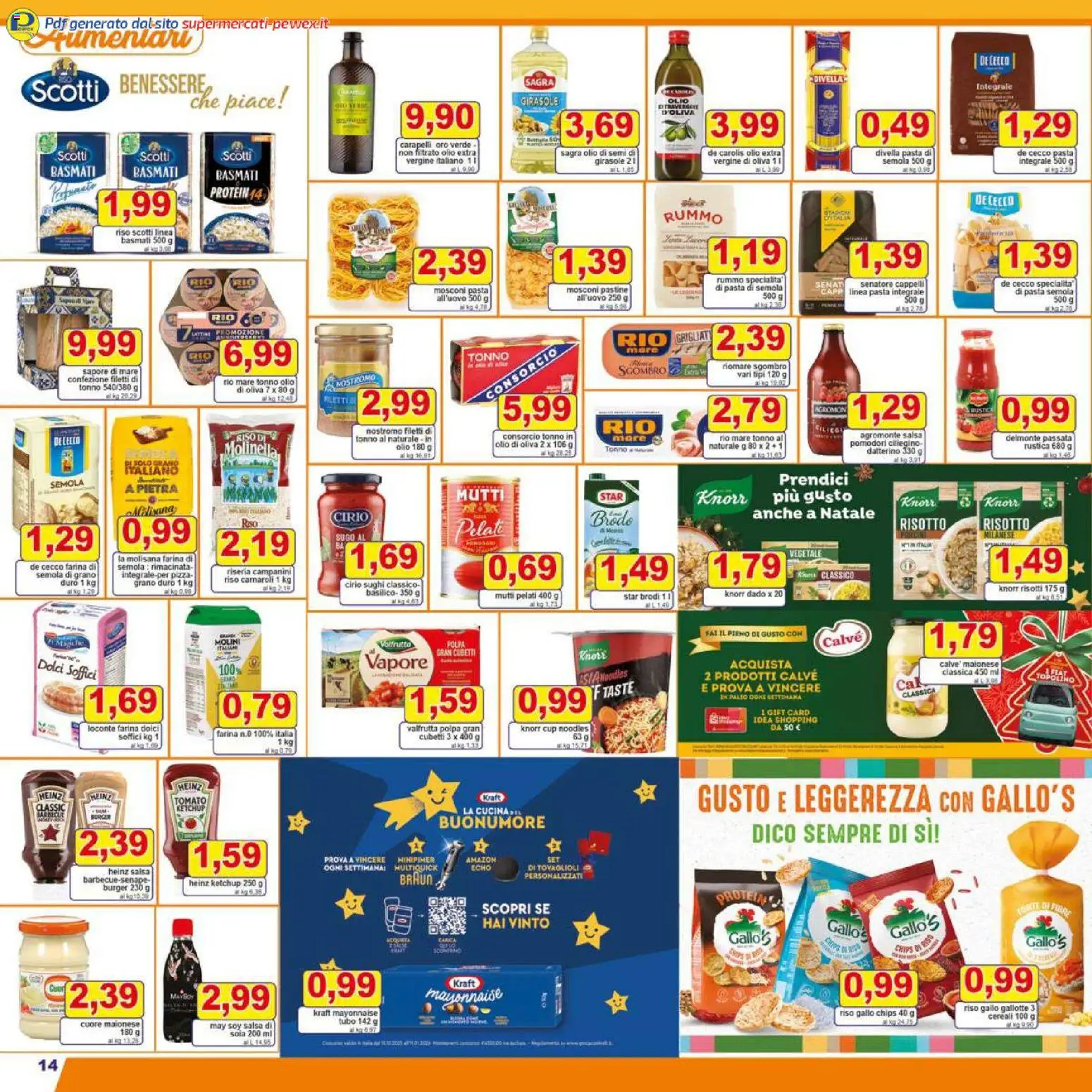 Volantino Pewex del 27.12.2025 | Pagina: 14 | Prodotti: Maionese, Barbecue, Tubo, Tonno