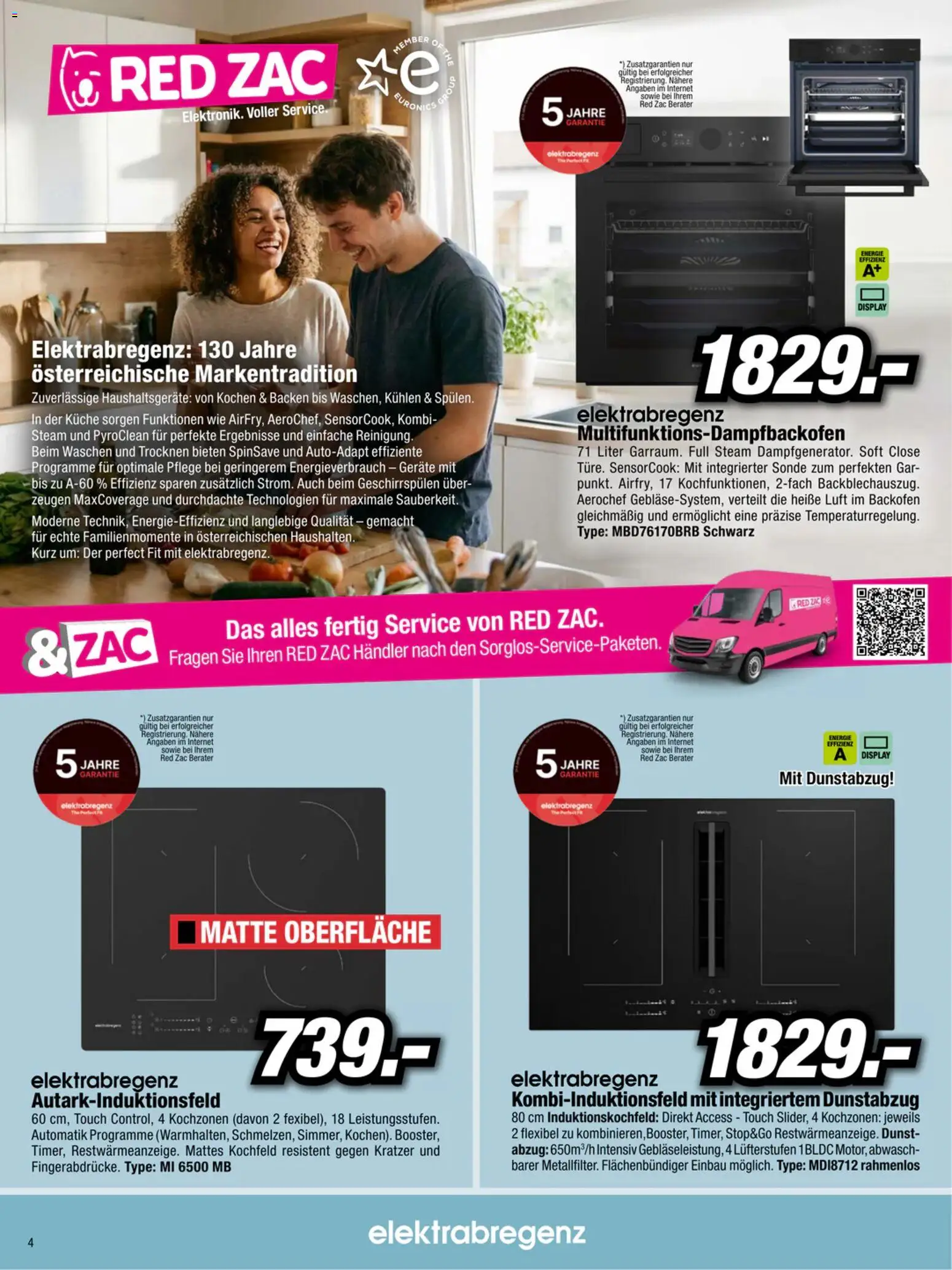 RED ZAC Beko & Elektrabregenz gültig ab 18.03.2026 | Seite: 4 | Produkte: Kochfeld