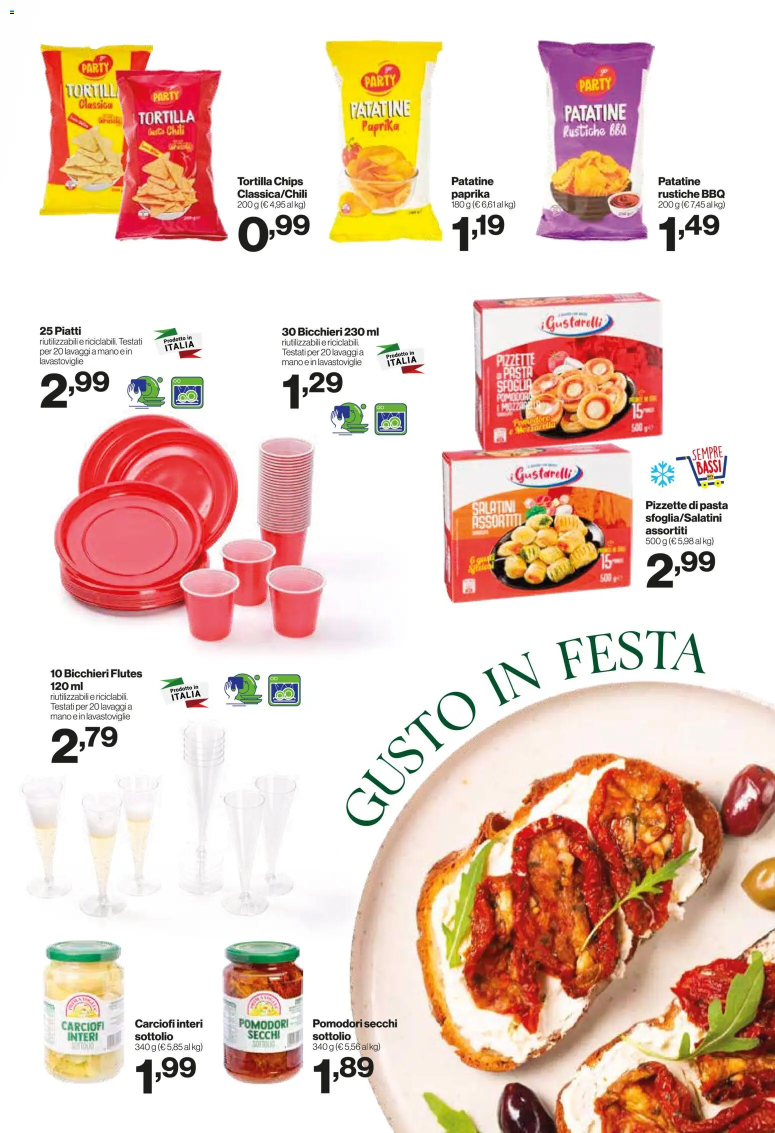 Volantino IN's del 19.11.2025 | Pagina: 13 | Prodotti: Salatini, Patatine, Carciofi, Pomodori secchi