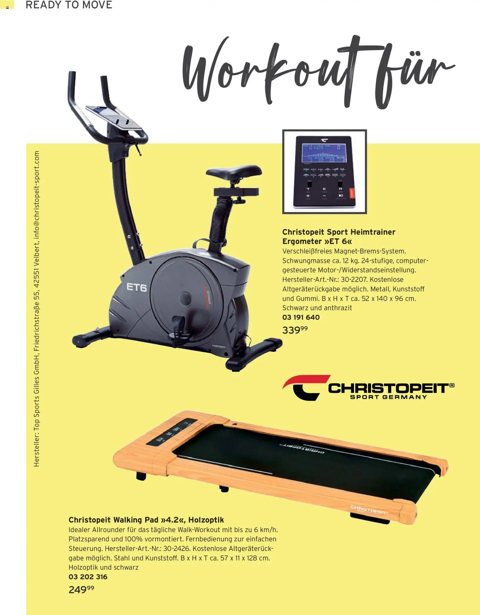 Tchibo Katalog Frühling – gültig ab 24.03.2026 | Seite: 126 | Produkte: Top, Walking, Heimtrainer, Computer