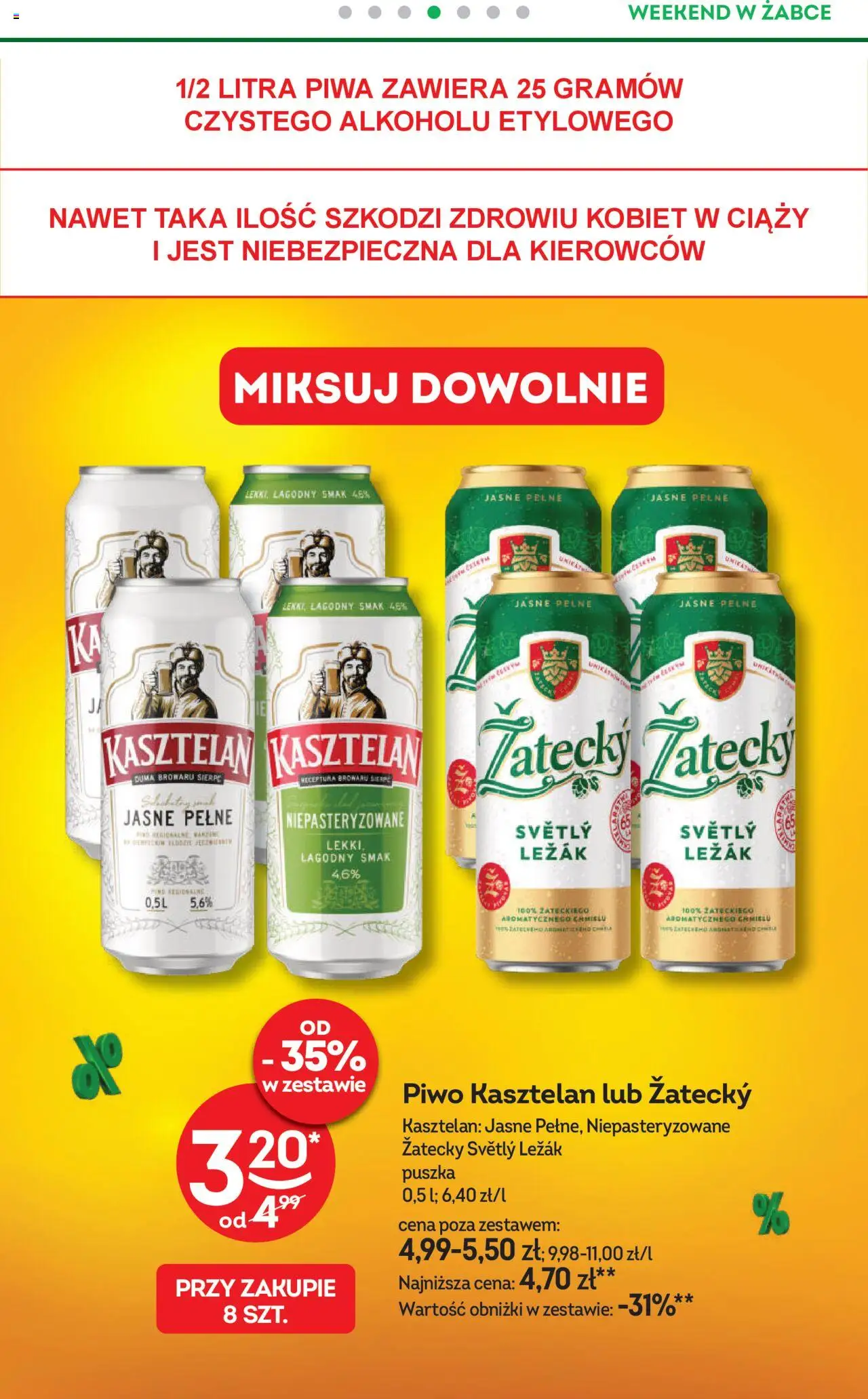 Żabka Gazetka - Weekendowe promocje od 03.10.2025 | Strona: 5 | Produkty: Leżak, Piwo