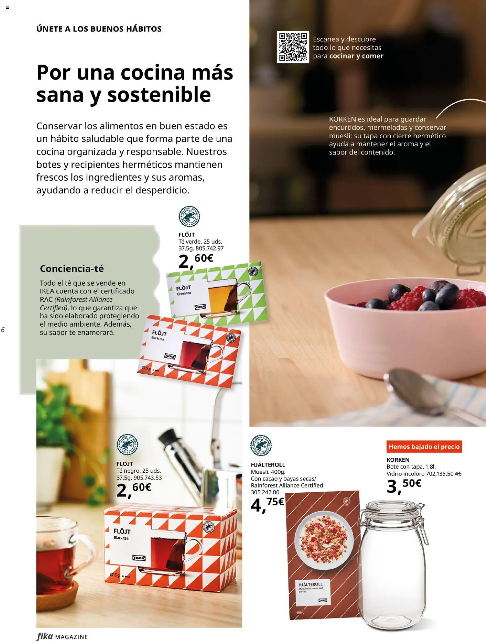 Catálogo IKEA Fika │ válido desde el 01.01.2026 | Página: 6 | Productos: Té, Cocina, Κούβα, Φρυγανιές σικάλεως