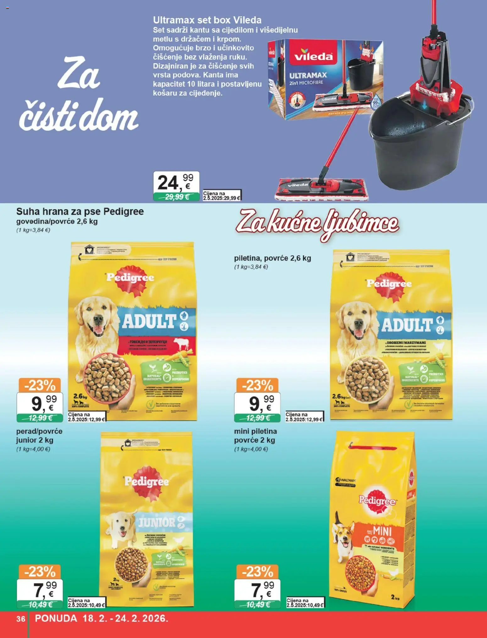 KTC katalog | vrijedi od 18.02.2026 | Stranica: 36 | Proizvodi: Piletina, Hrana za pse, Povrće, Suha hrana za pse