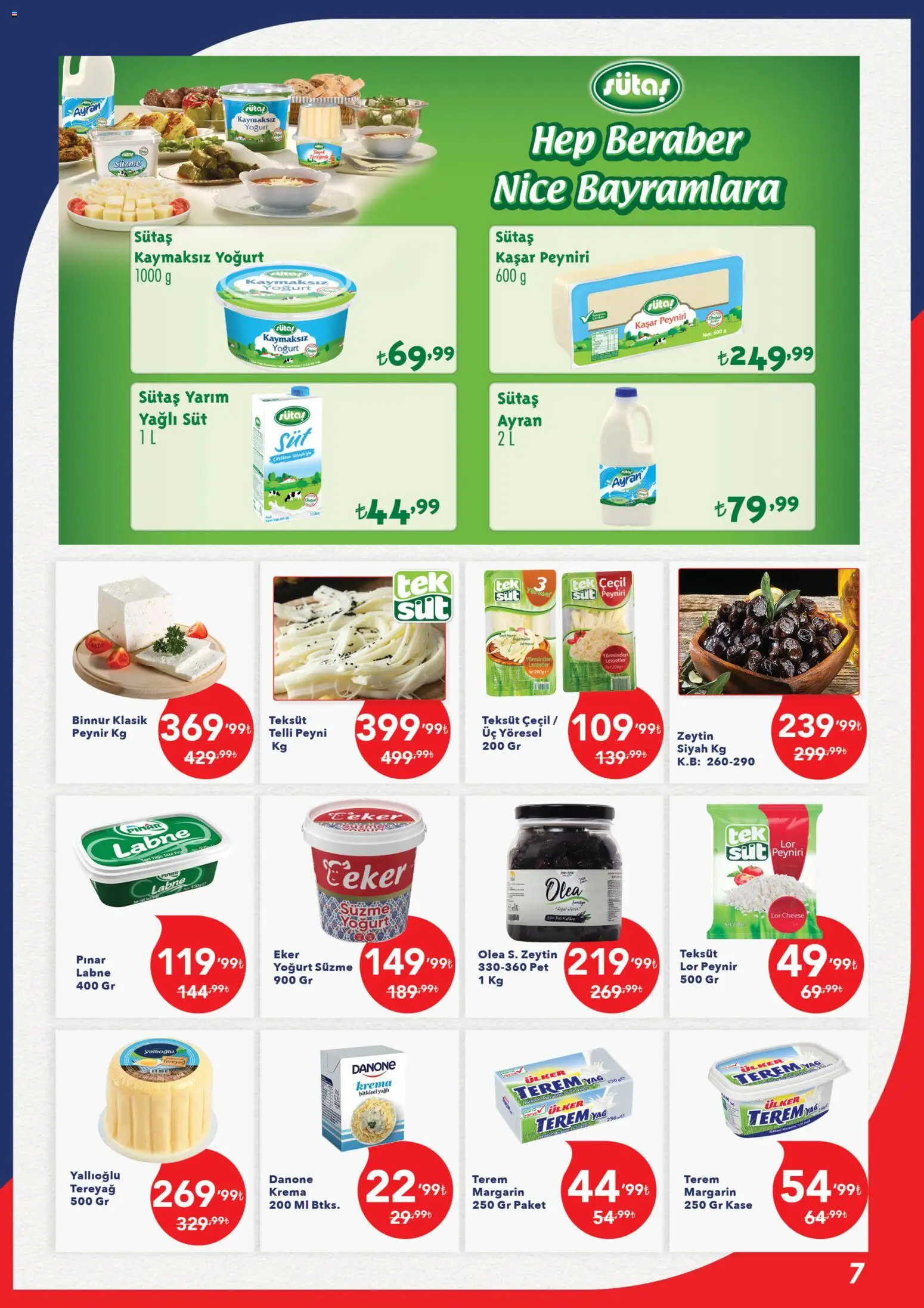 Kim Market Katalog - Ege Insert - 14.03.2026 tarihinden itibaren geçerlidir | Sayfa: 7 | Ürünler: Peynir, Yağ, Krema, Zeytin