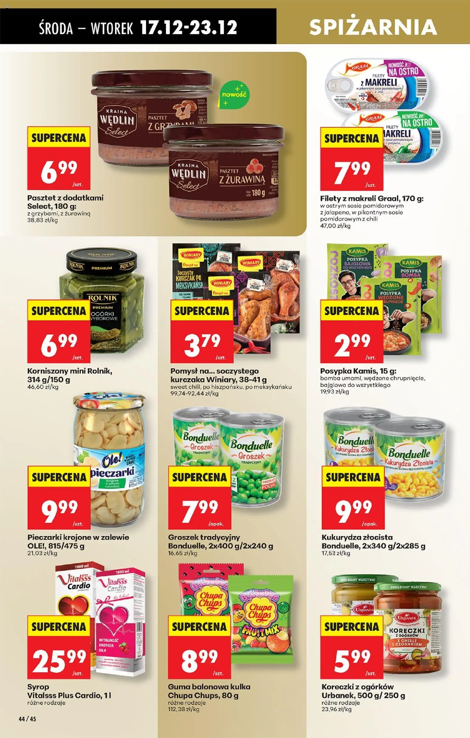 Biedronka gazetka - Oferta w tym tygodniu od 17.12.2025 | Strona: 52 | Produkty: Syrop, Kurczak, Kukurydza, Warzywa