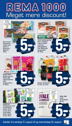 Eksempel på tilbudsavis Rema 1000 - Tilbudsavis fra butik Rema 1000 gyldig fra 16.08.2025
