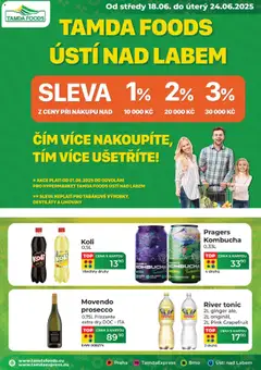Tamda Foods leták od 18.06.2025 | Strana: 1 | Produkty: Kombucha, Frizzante, Tonic, Cola