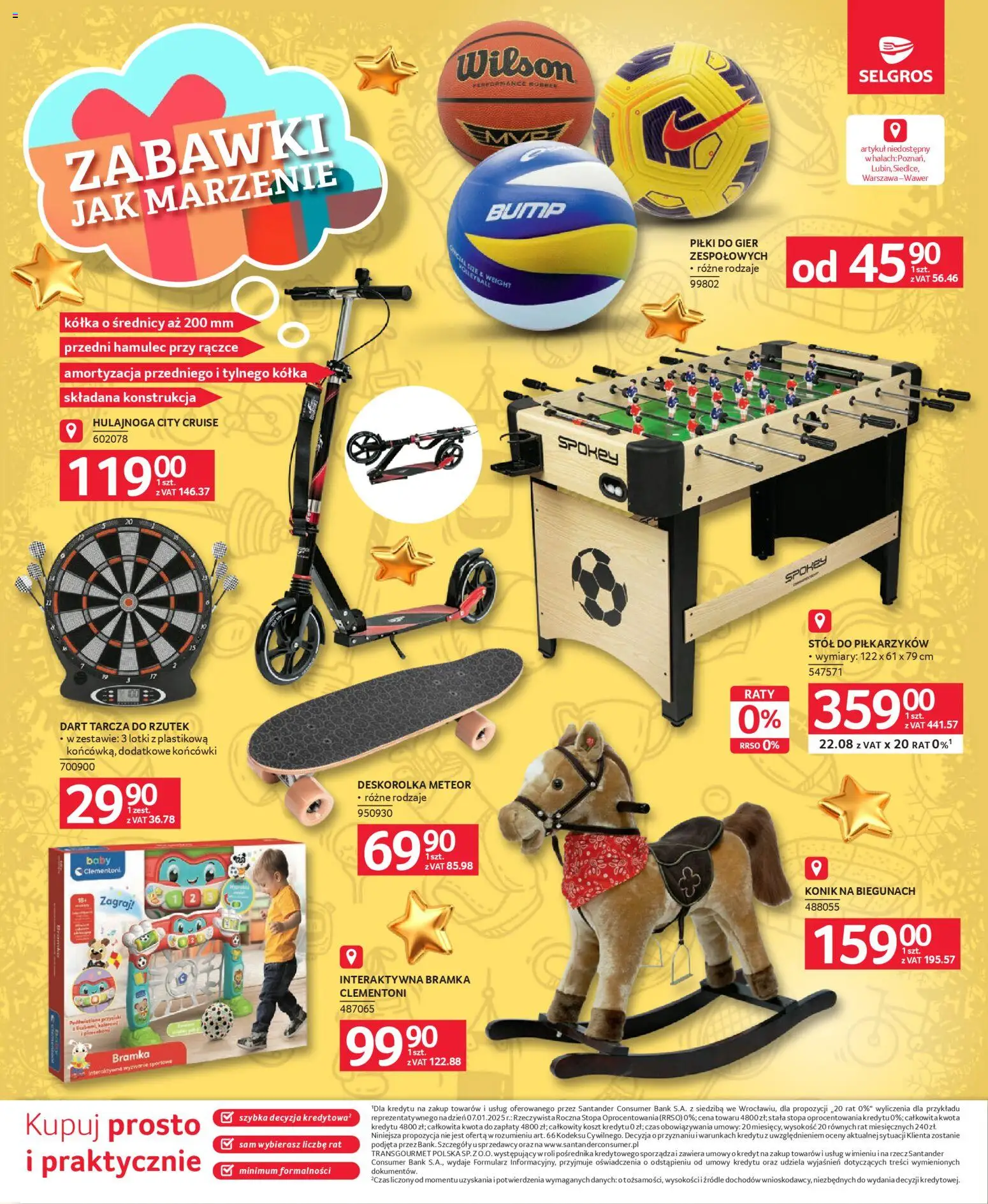 Selgros cash&carry Gazetka - Zabawki od 04.12.2025 | Strona: 32 | Produkty: Stół, Deskorolka