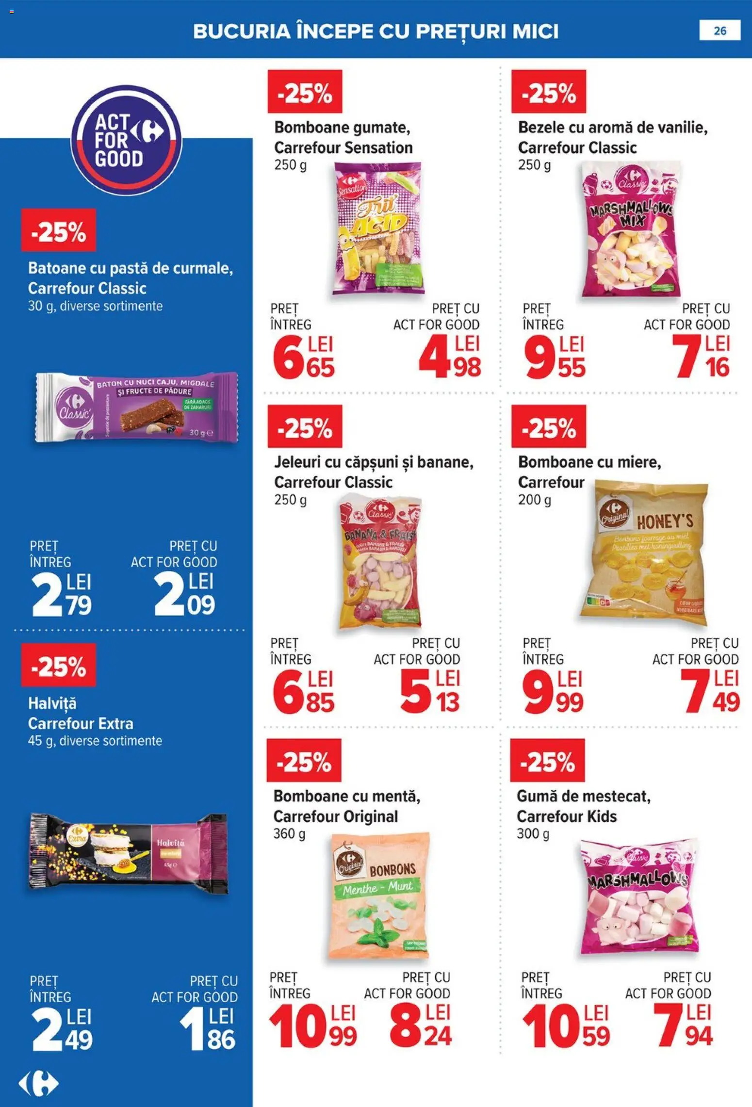 Noul catalog Carrefour – valabil de la 08.01.2026 | Pagină: 26 | Produse: Mici, Căpșuni, Fructe, Jeleuri